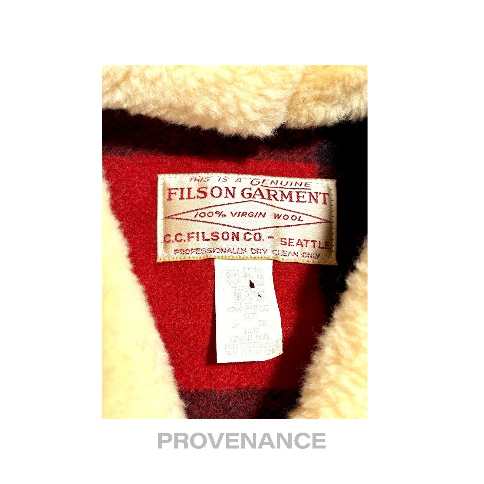 Filson 🔴 Filson Mackinaw Wool Packer Coat Red Black Plaid 38 S Size US S / EU 44-46 / 1 - 13 Thumbnail