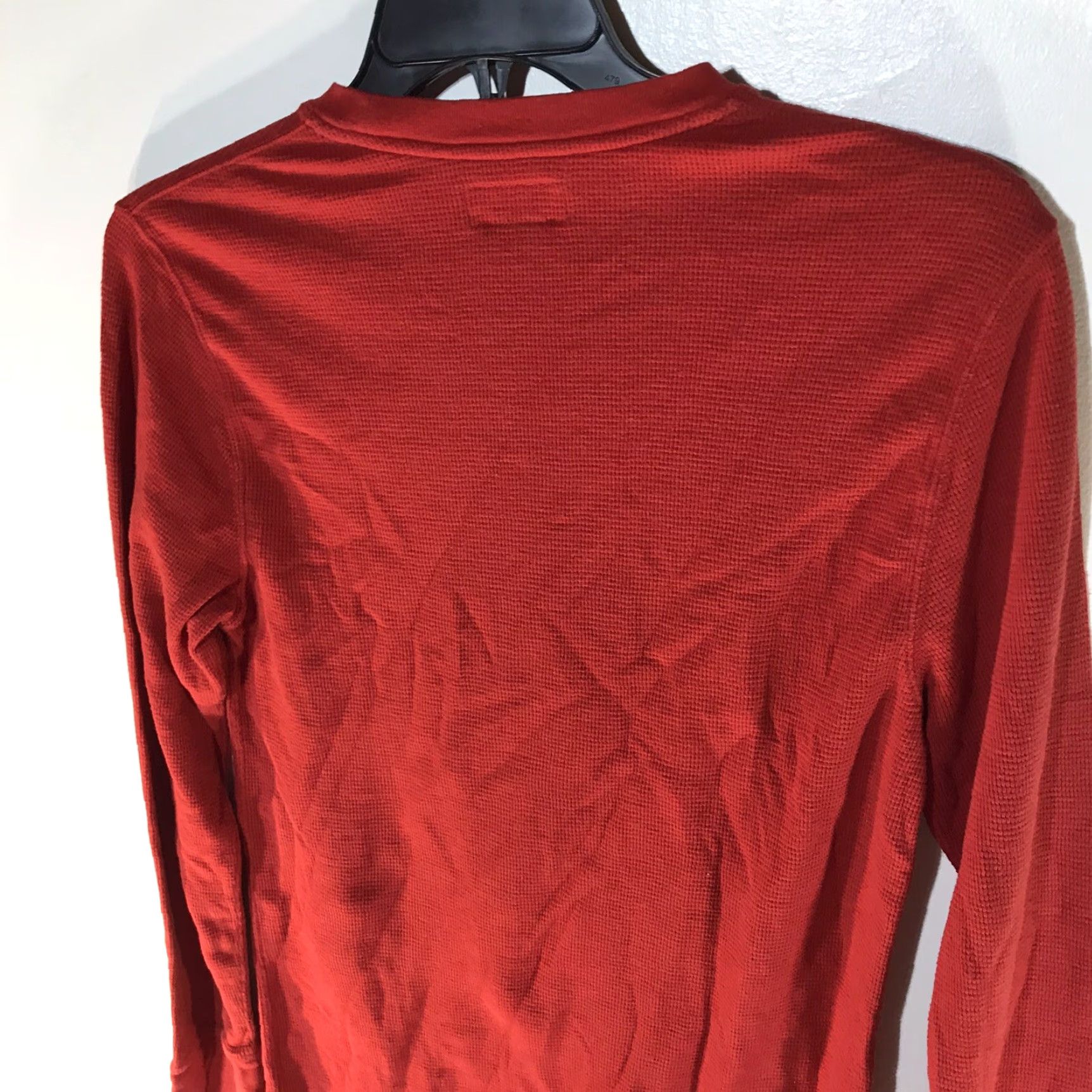 Polo Ralph Lauren Polo Ralph Lauren Red Waffle Knit Thermal Shirt Mens Size M Cambodia Size US M / EU 48-50 / 2 - 5 Thumbnail