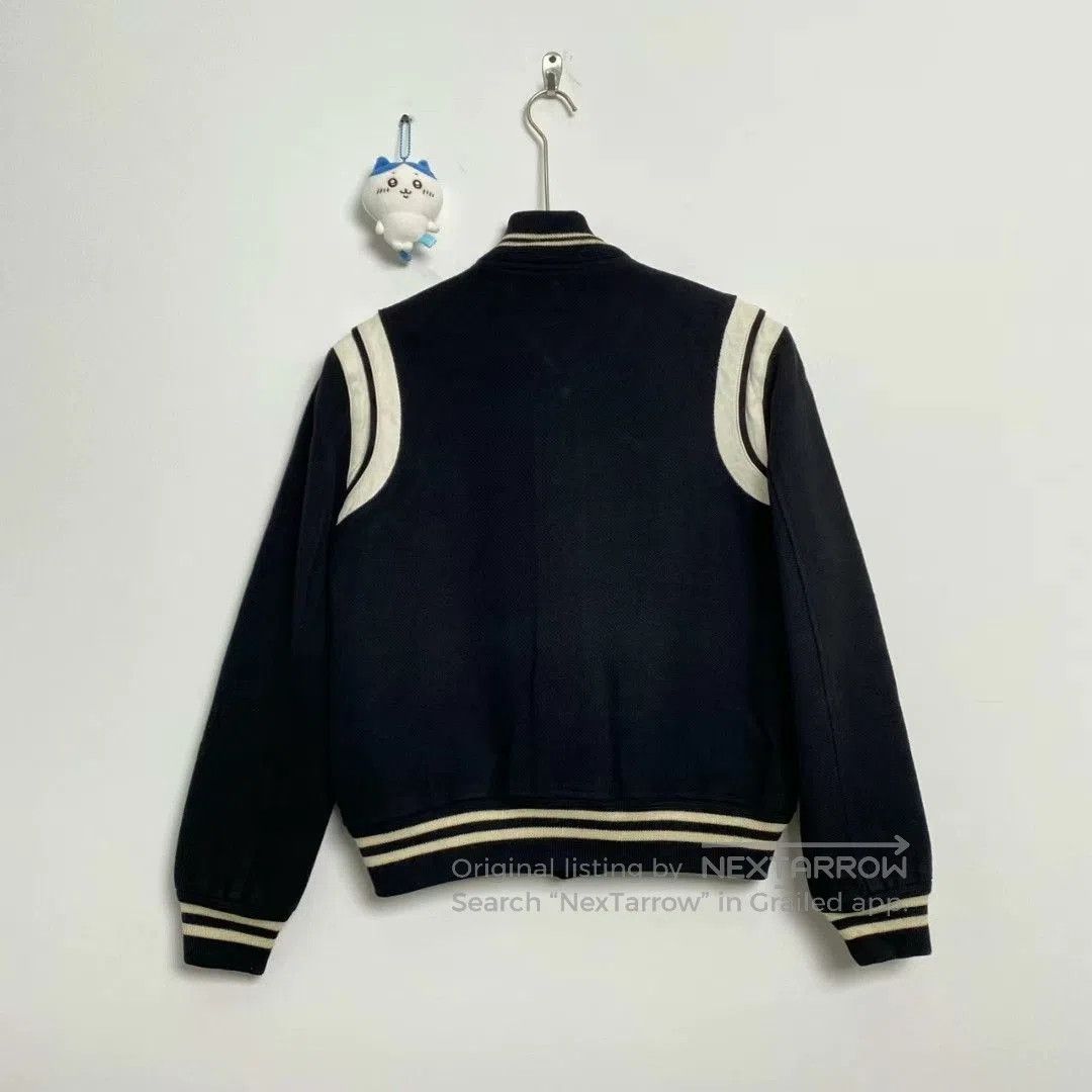 Saint Laurent Paris black and white baseball jacket by Saint Laurent. Size US L / EU 52-54 / 3 - 3 Thumbnail