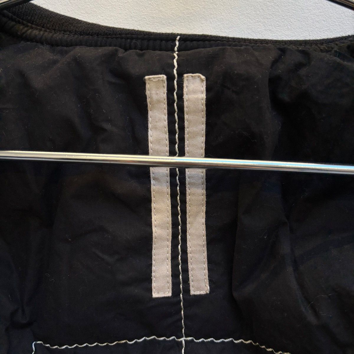 Rick Owens FW17 Rick Owens DRKSHDW Waxed Denim Cropped Bomber Jacket Size L / US 10 / IT 46 - 14 Thumbnail