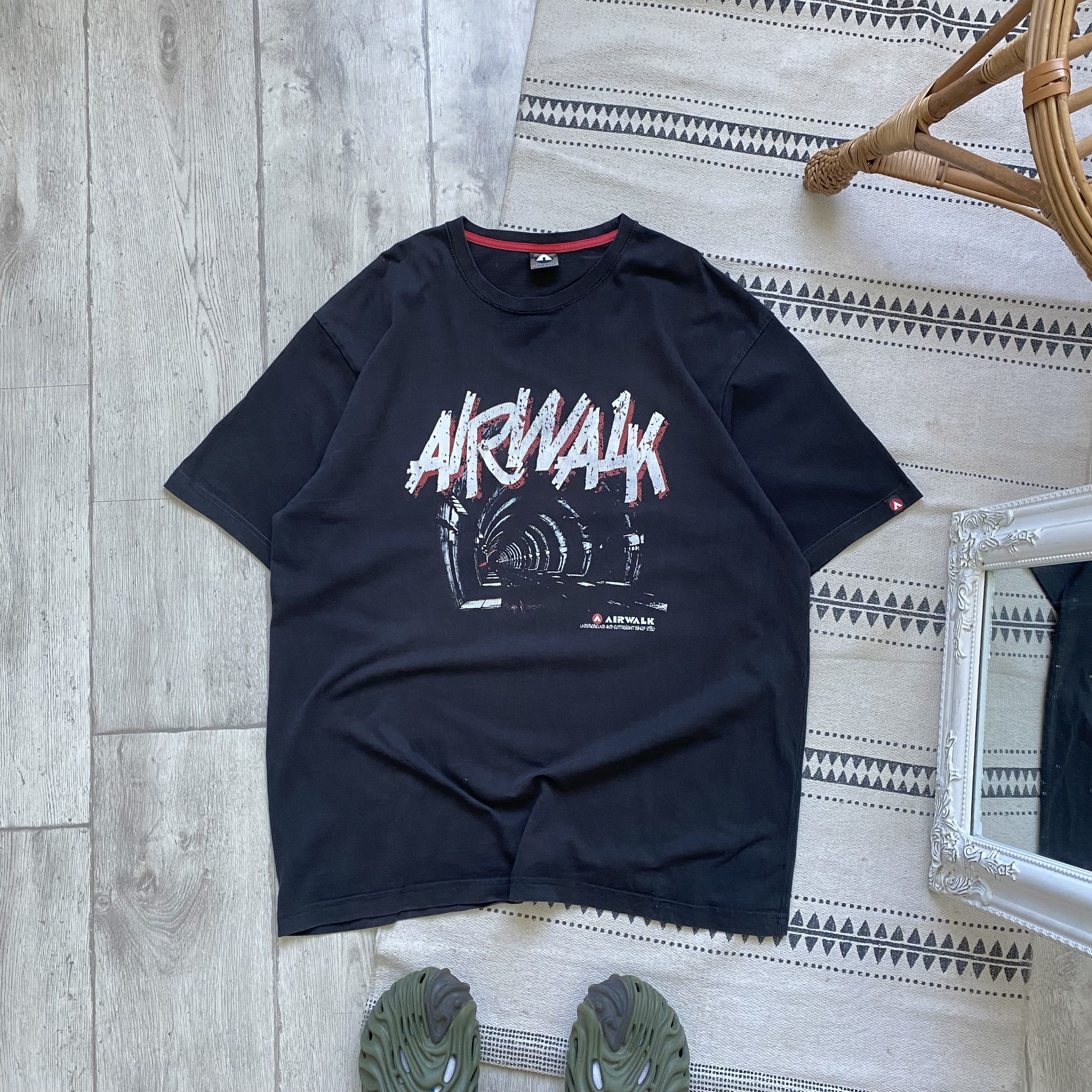 Airwalk 🛹 Vintage 90s Airwalk Underground tee Skater Surfing style Size US L / EU 52-54 / 3 - 1 Thumbnail
