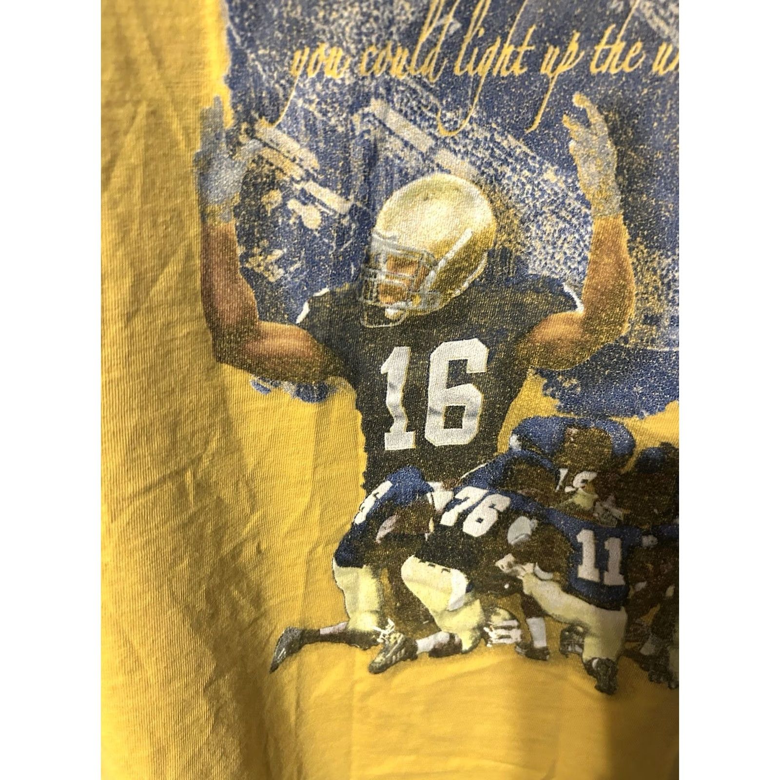 ESPIRIT Nike Shirt Vintage Football 2005 - Men's, 2XL, Yellow - Vintage Shirt Size US XXL / EU 58 / 5 - 4 Thumbnail