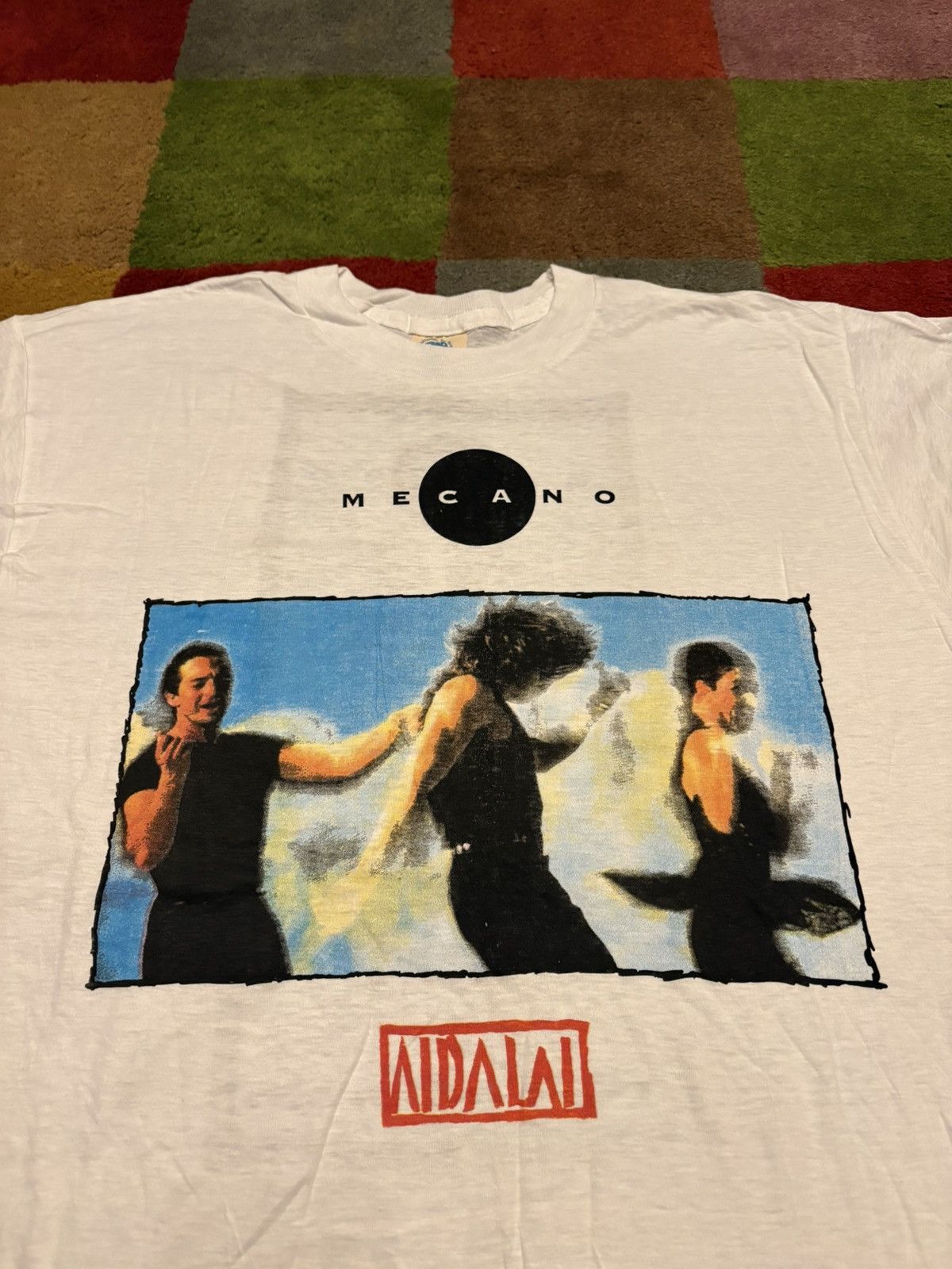 Vintage Rare 1991 Mecano Aidalai Vintage Tour Shirt Size US XL / EU 56 / 4 - 3 Thumbnail