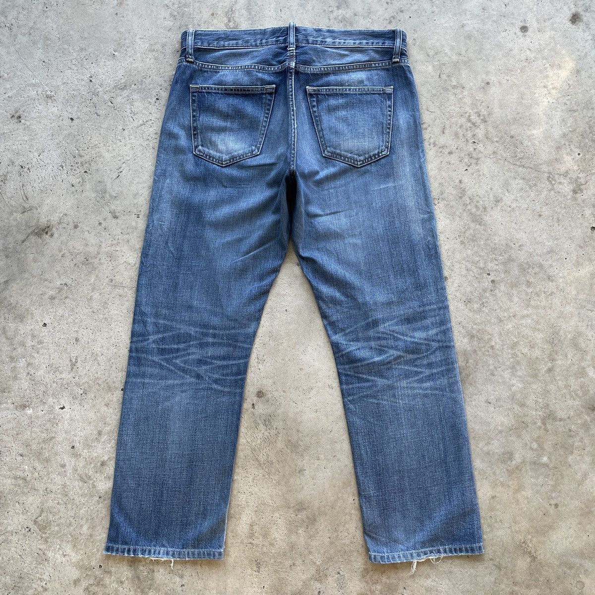 Japanese Brand W33💥 Vintage Japanese Faded Jeans Denim Pants Selvedge Size US 33 - 12 Thumbnail