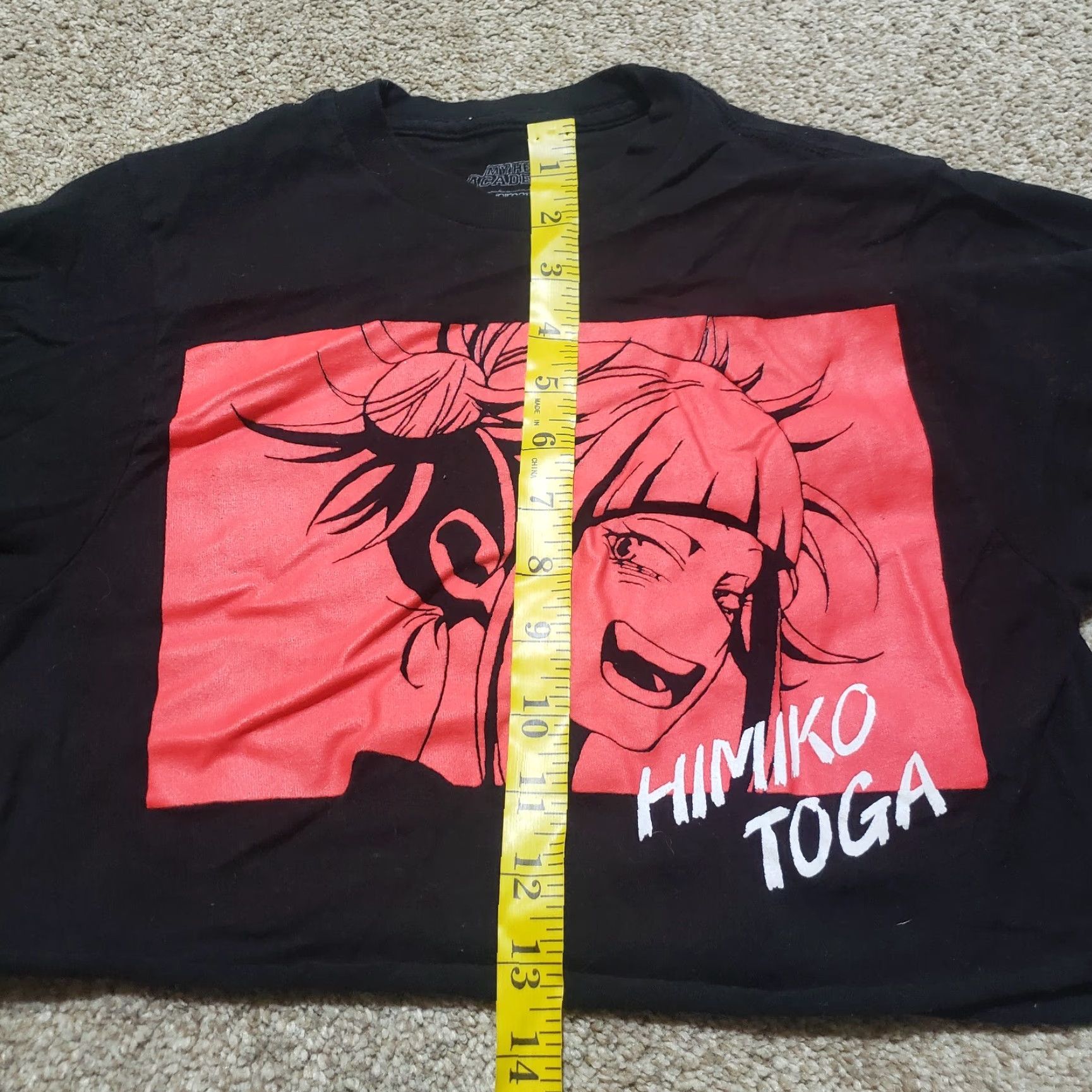 Toga Funimation My Hero Academia Shirt XS Women's Crop Top T-Shirt Black Logo Anime 90s Theme Size XS / US 0-2 / IT 36-38 - 6 Thumbnail