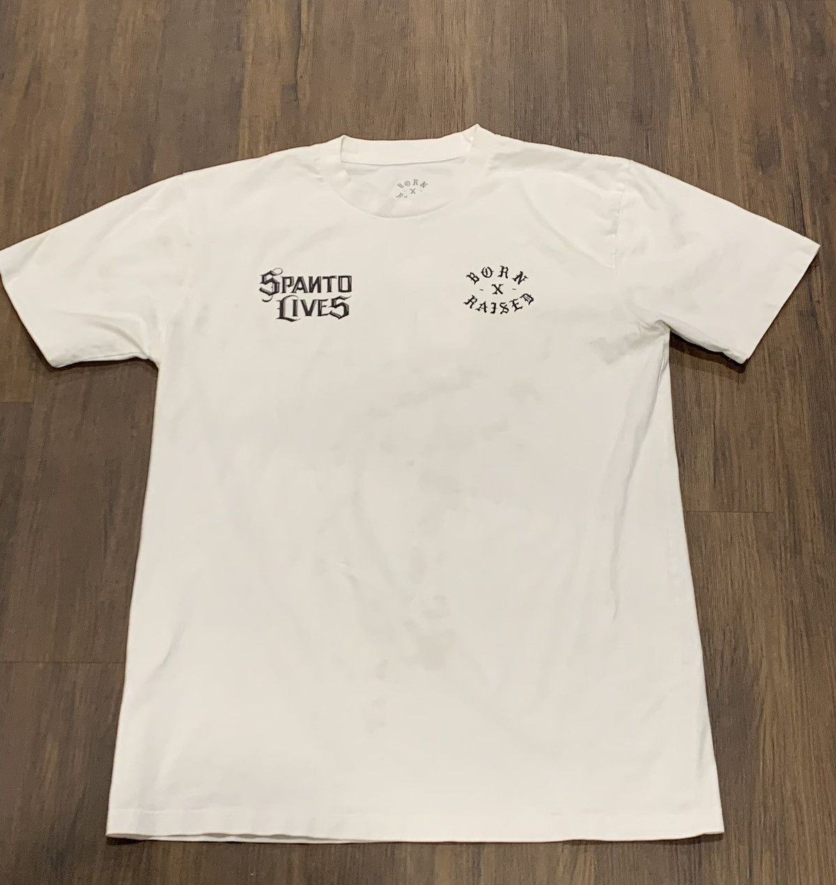 Born X Raised Born X Raised + Mister Cartoon "SPANTO LIVES" Size L Size US L / EU 52-54 / 3 - 1 Thumbnail