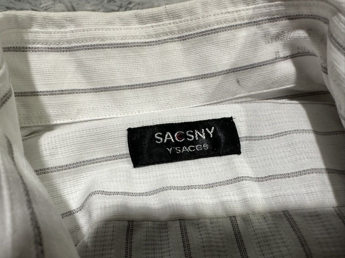 Yohji Yamamoto 🔥Vintage Sacsny Y’Saccs Yohji Yamamoto Striped Shirt Size US L / EU 52-54 / 3 - 5 Thumbnail