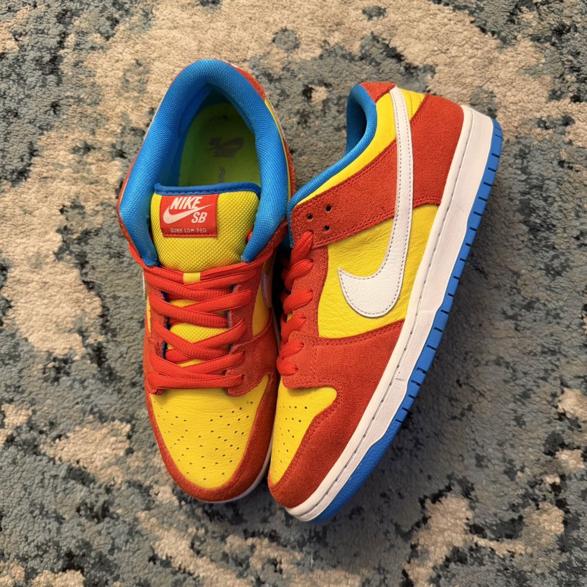 Nike SB Nike SB Dunk Low "Bart Simpson" Size 10 No Box Worn Lightly Size US 10 / EU 43 - 1 Thumbnail