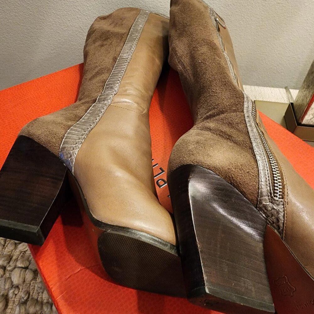 Donald Pliner Donald Pliner Vannah Burnished Calf/Stretch Tall Dress Boot Size US 8.5 / IT 38.5 - 3 Thumbnail