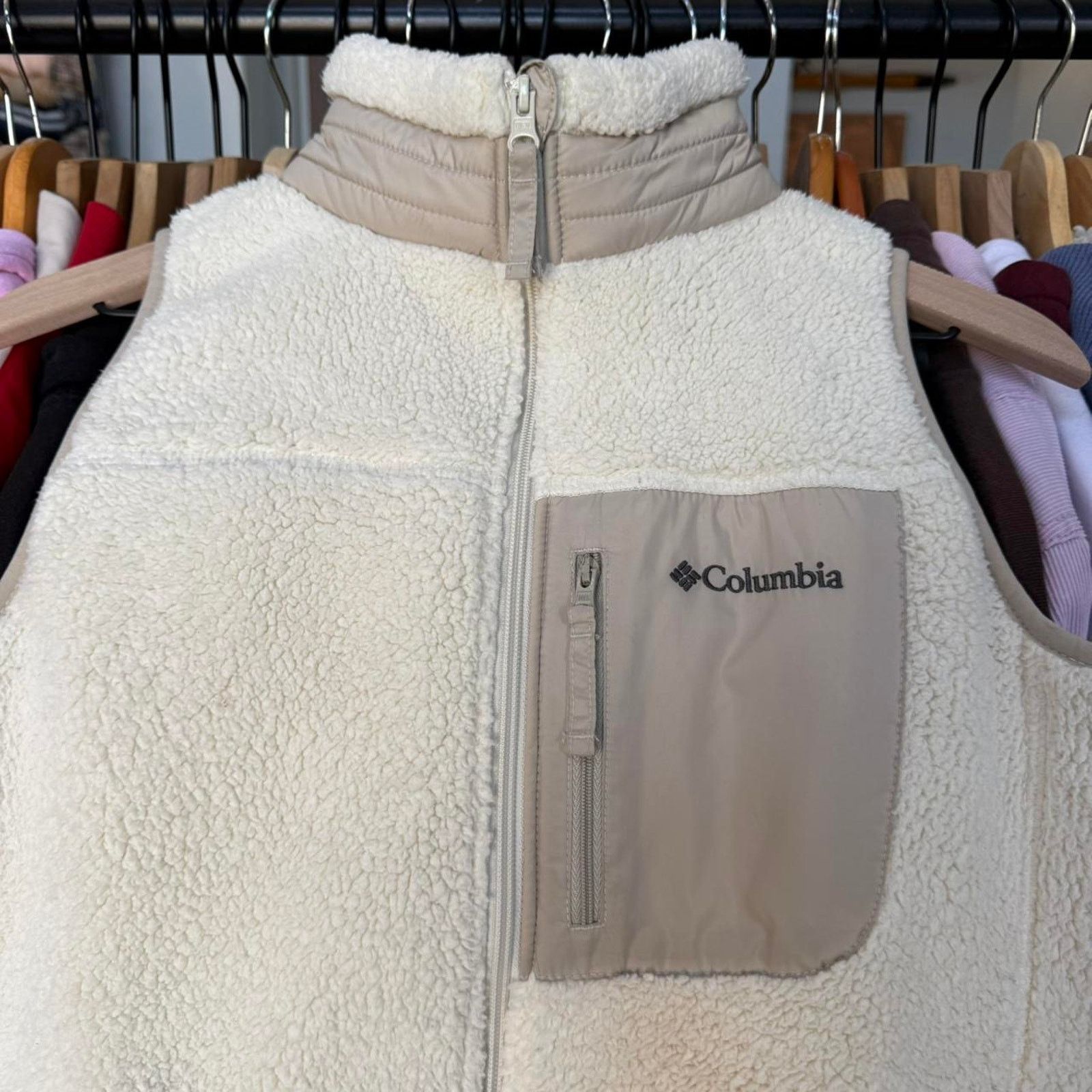 Columbia Women's High Quality Columbia Soft Fleece Zip Up Vest Size XS / US 0-2 / IT 36-38 - 2 Thumbnail