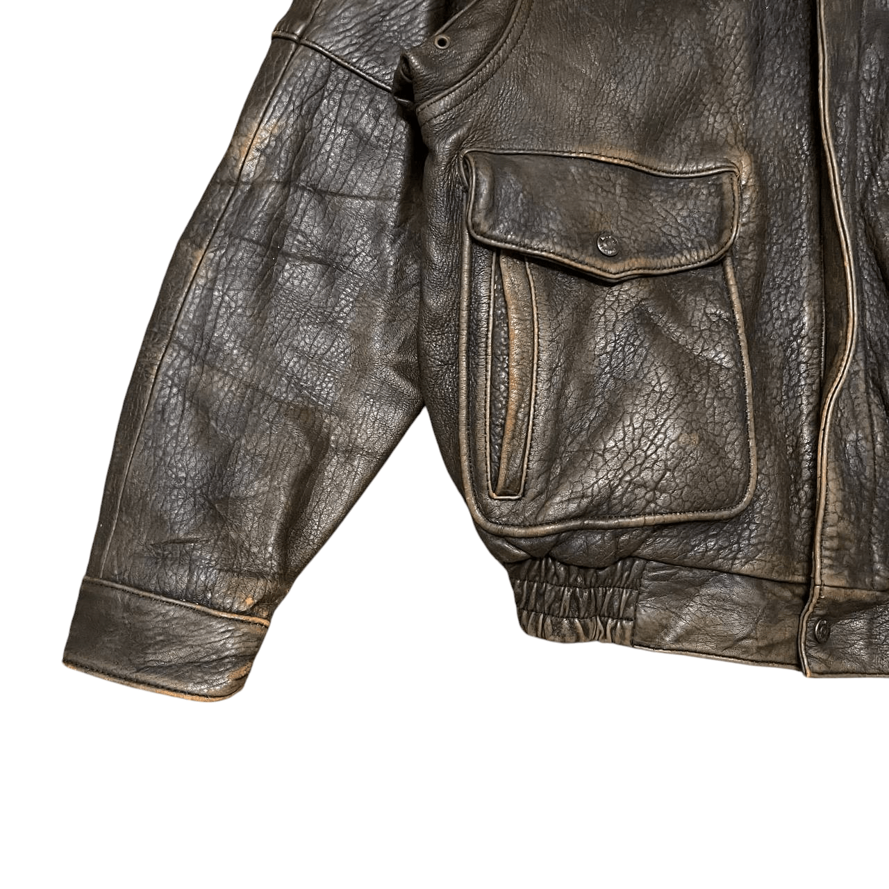 ジャケット・アウター HOUSTON JACKET TYPE MB-2 40R Leather Jkt Vintage Houston Type MB-2 Leather Jacket