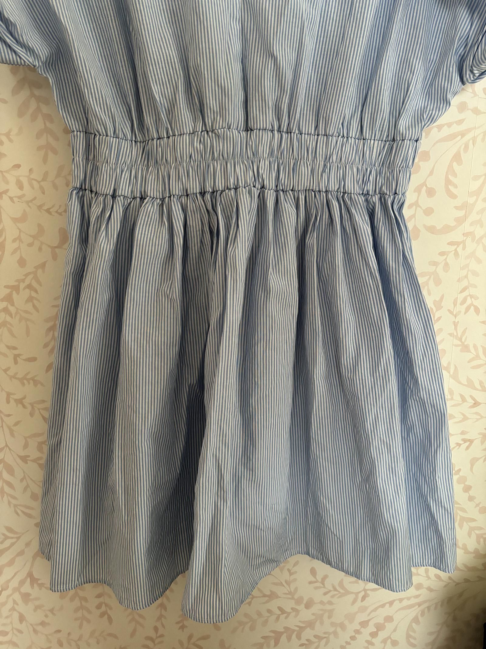 Asos NWOT ASOS Design Striped Puff Sleeve Dress Size XL / US 12-14 / IT 48-50 - 4 Thumbnail