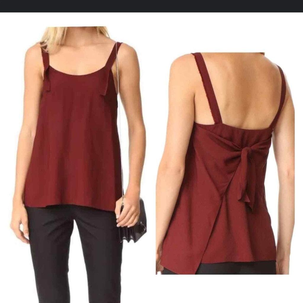 Helmut Lang Helmut Lang Maroon Tank Top Size L / US 10 / IT 46 - 6 Thumbnail