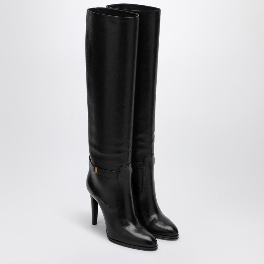 Saint Laurent Paris o1d2blof0924 Leather Boots in Black Size US 7.5 / IT 37.5 - 2 Thumbnail