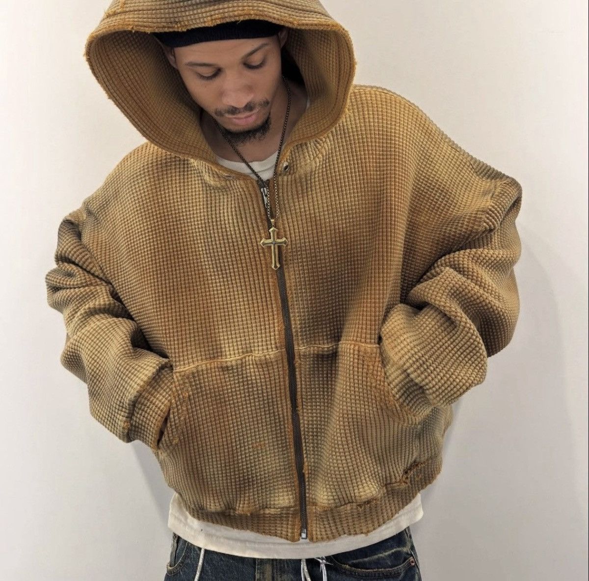 The GV Gallery Gv Gallery Waffle Thermal Zip Up Size US M / EU 48-50 / 2 - 4 Thumbnail