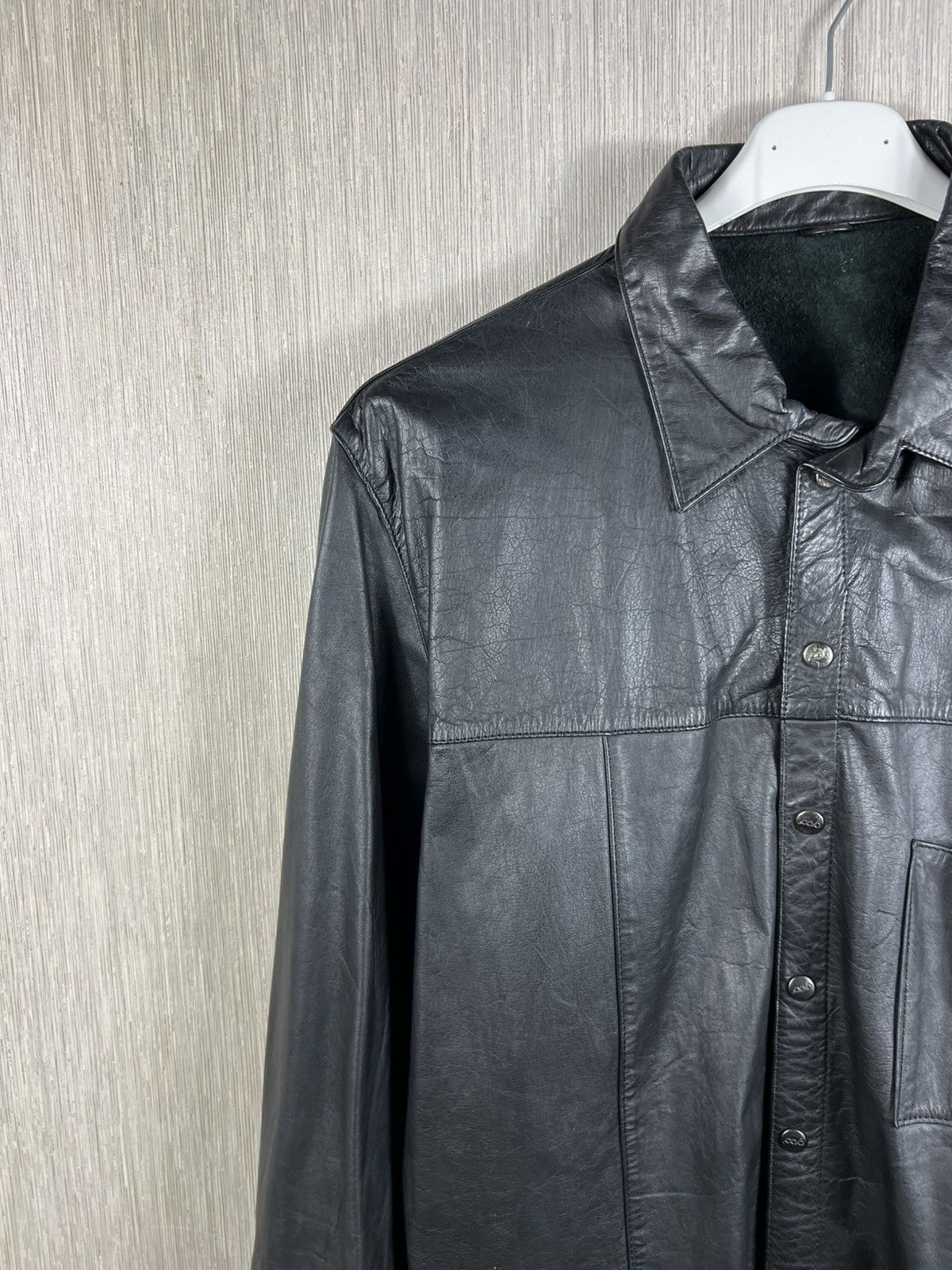 Guidi Vintage 90s avant garde leather shirt button up with pocket Size US M / EU 48-50 / 2 - 4 Thumbnail