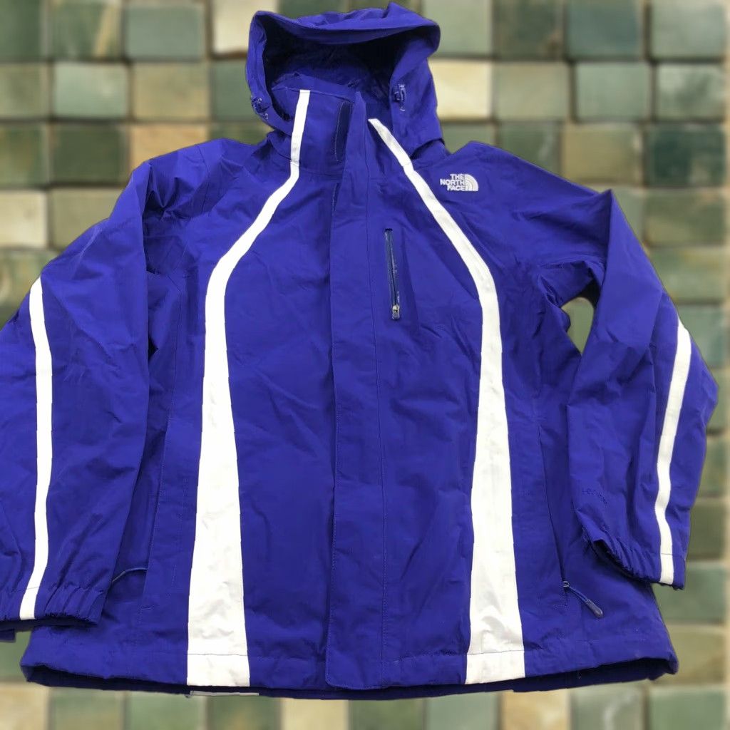 The North Face The North Face Hyvent TNF Womens Hooded Zip Nylon Jacket Purple Size L / US 10 / IT 46 - 1 Thumbnail