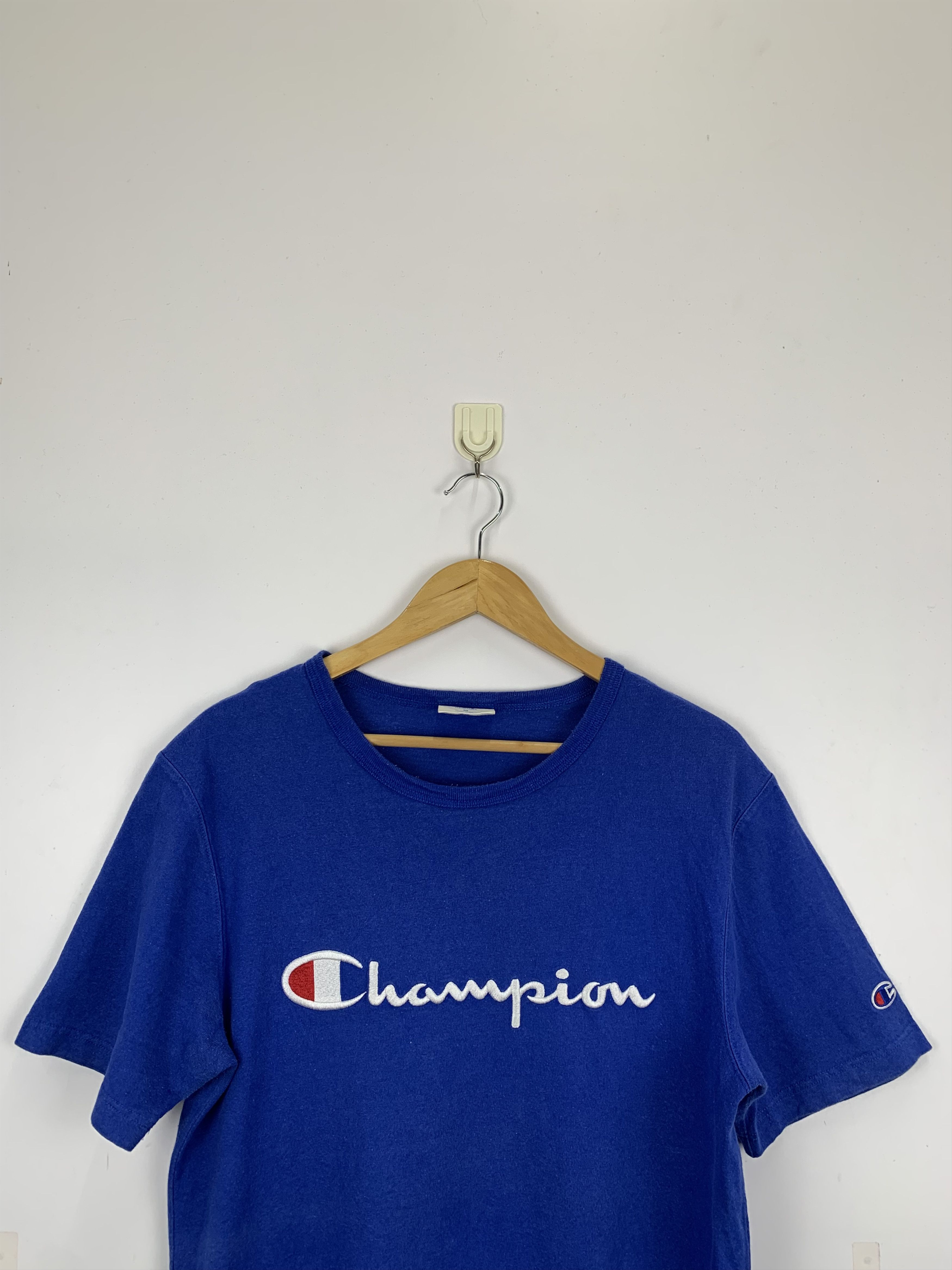 Champion Vintage 90s Champion Big Logo Embroidery Spellout Tee TA0040 Size US M / EU 48-50 / 2 - 2 Thumbnail