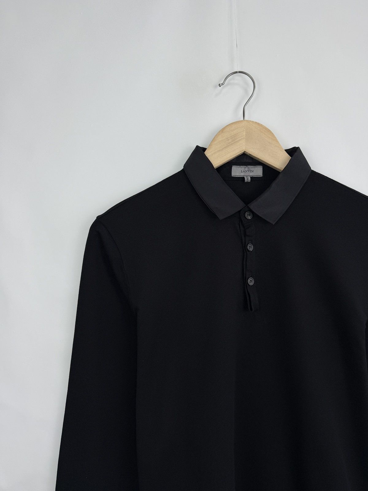 Lanvin 🇫🇷 Lanvin Luxury Classic Long Sleeve Polo Shirt Rare Size US S / EU 44-46 / 1 - 3 Thumbnail