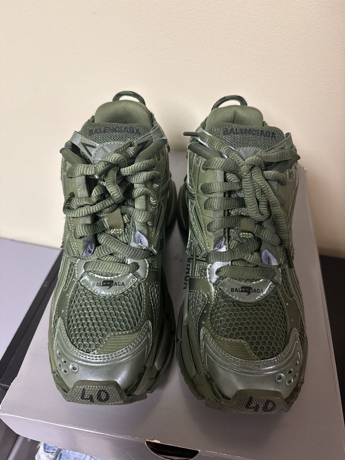 Balenciaga Balenciaga Green Runner 40 Size US 7 / EU 40 - 4 Thumbnail