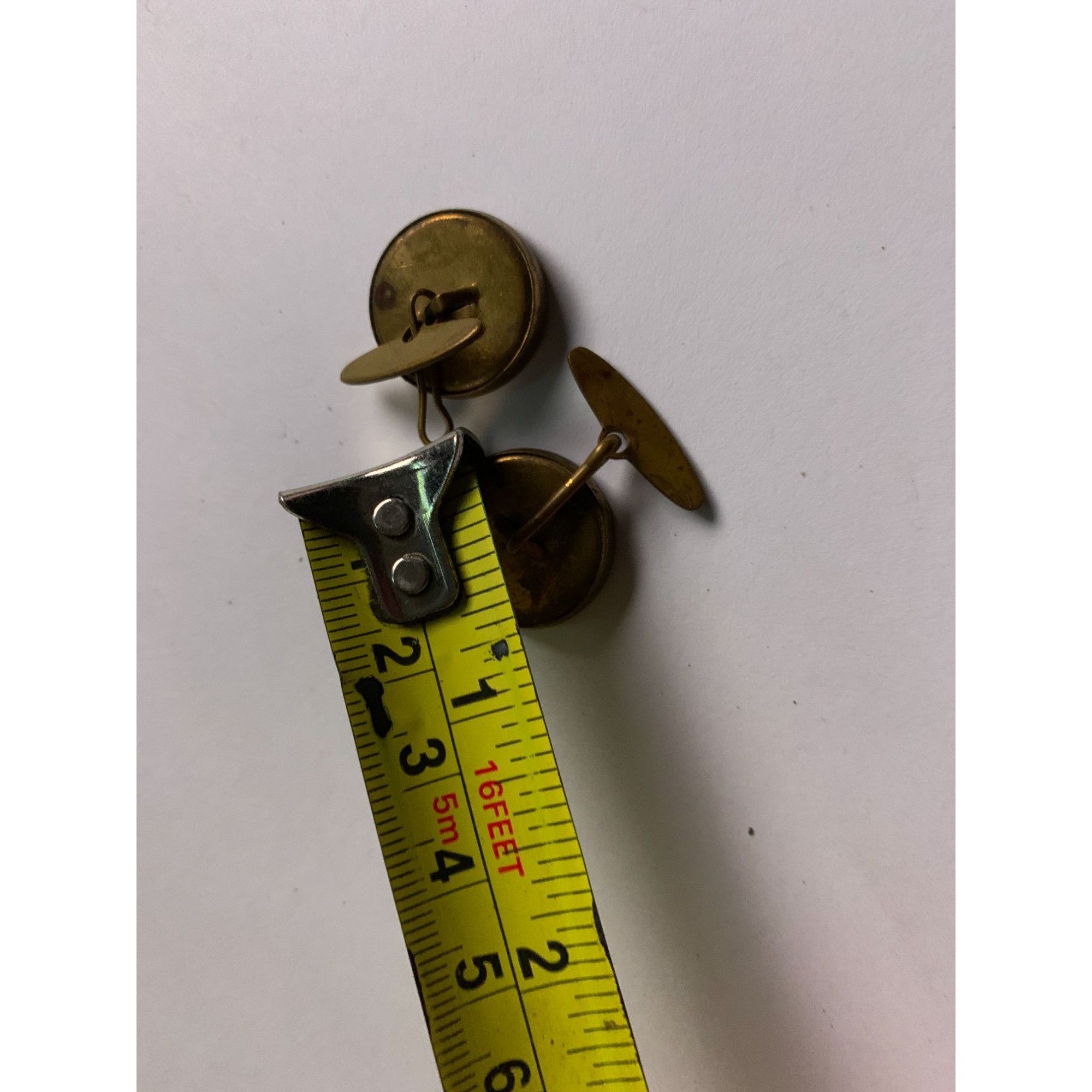 Other Vintage Men's Round Button Train Cufflinks Size ONE SIZE - 6 Thumbnail