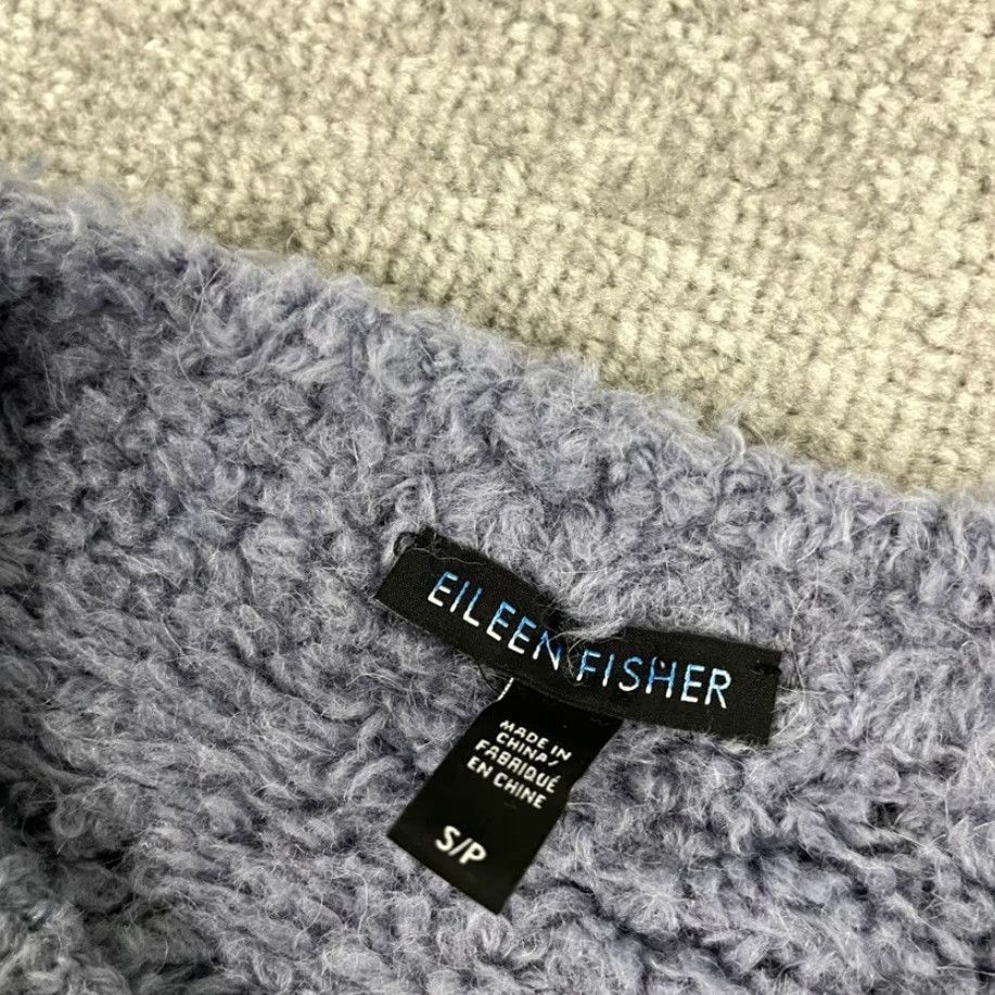 Eileen Fisher Eileen Fisher Sweater Womens Small Oversized Blue Knit Lounge Shirt Size S / US 4 / IT 40 - 2 Thumbnail