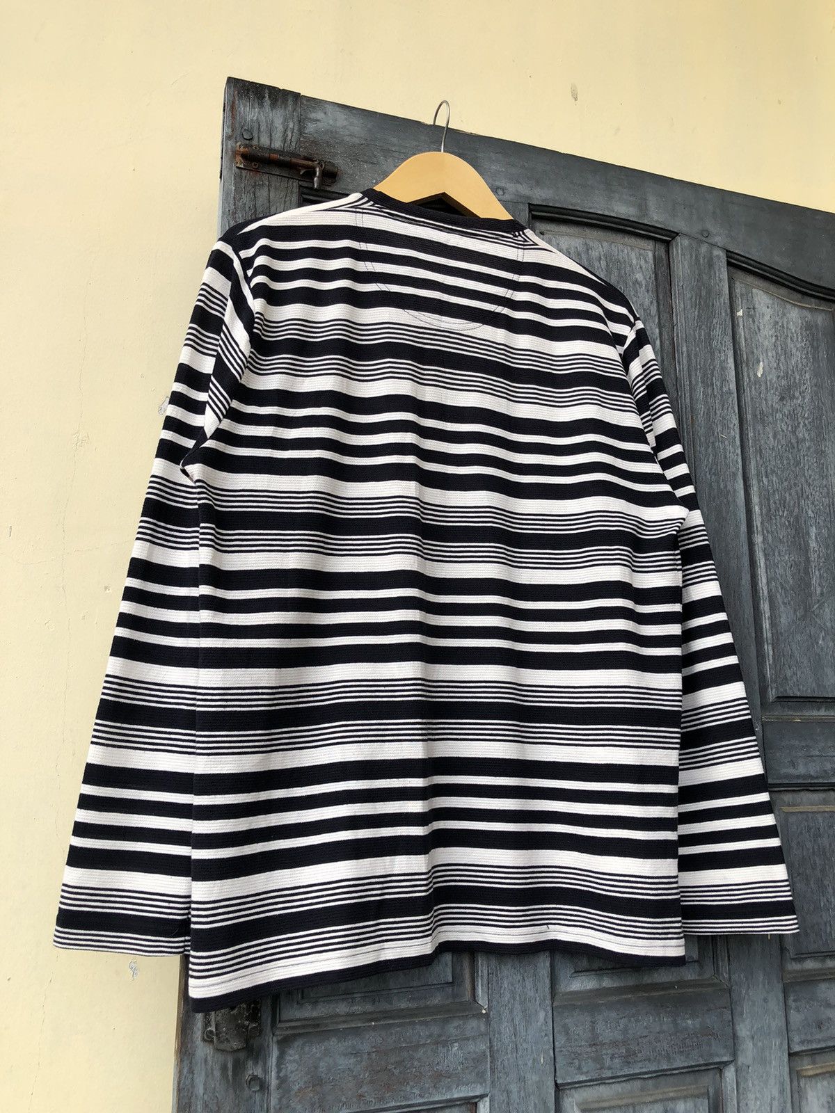 Japanese Brand Madison Walker Stripes Double Layer Pocket, Chill and Enjoy Size US XL / EU 56 / 4 - 9 Thumbnail
