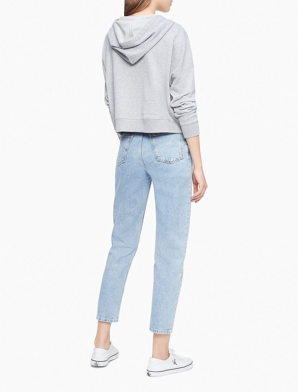 Calvin Klein Calvin Klein Micro Monogram Logo Cropped Hoodieq Size L / US 10 / IT 46 - 2 Thumbnail