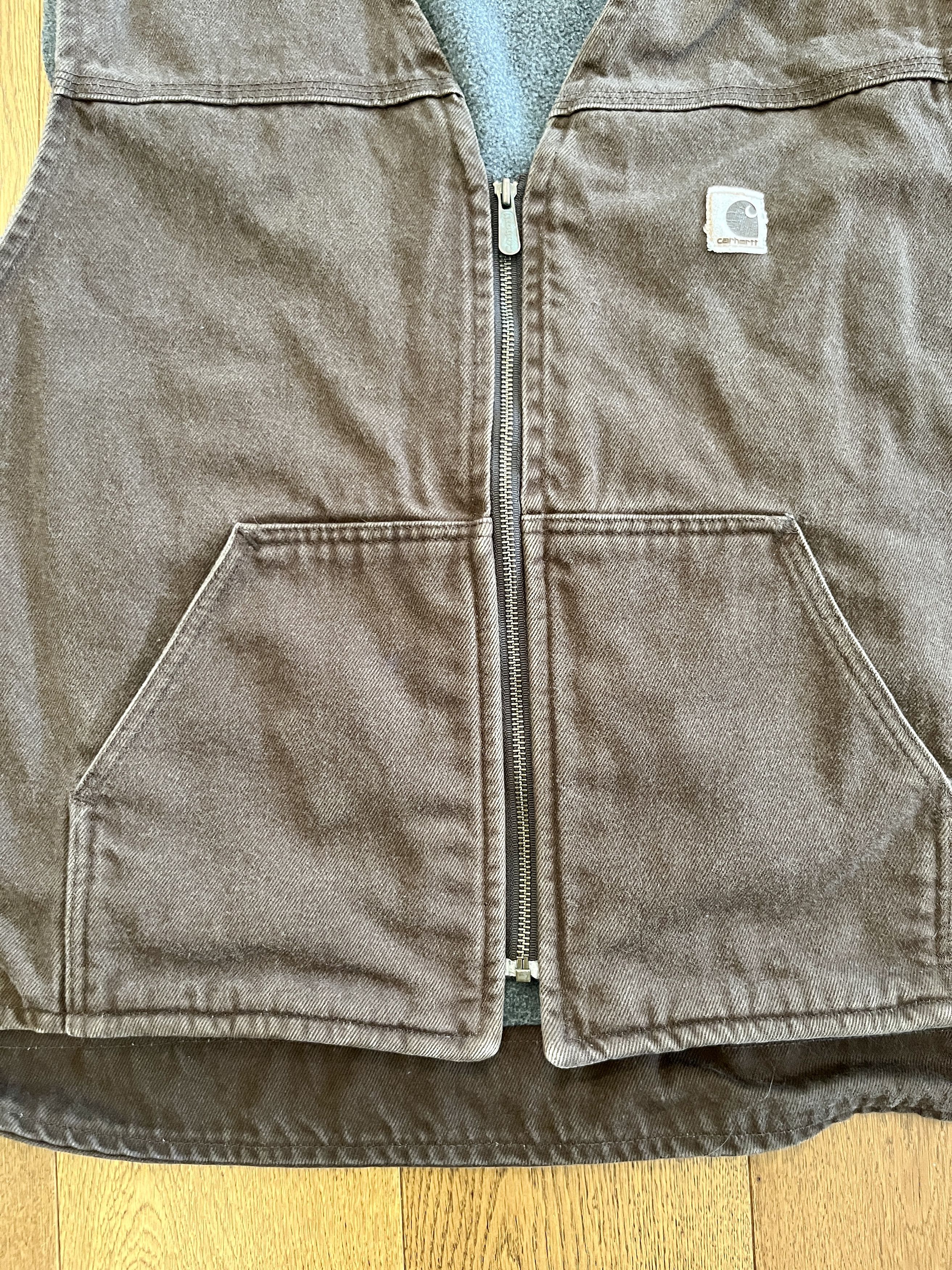 Carhartt Vintage Carhartt USA Made V19 Brown Sandstone Vest 3XL Size US XXL / EU 58 / 5 - 3 Thumbnail