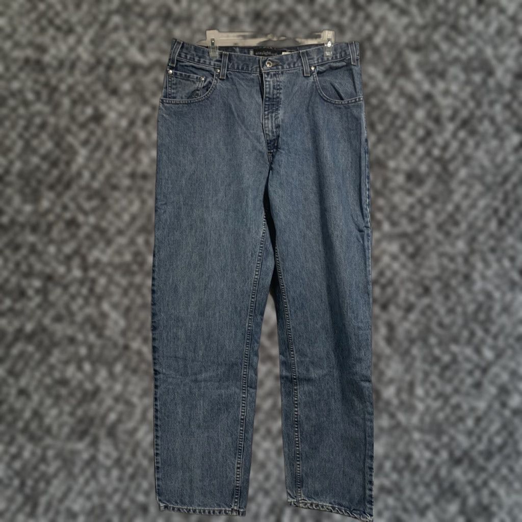 VINTAGE Levis Silvertab Jeans Straight Relaxed Fit Mens 36x34 Blue