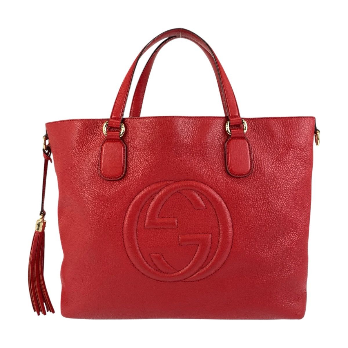 Gucci Gucci Gucci Soho Leather Tote Bag Leather Tote Bag 282303 DUTY FREE for USA Size ONE SIZE - 1 Thumbnail