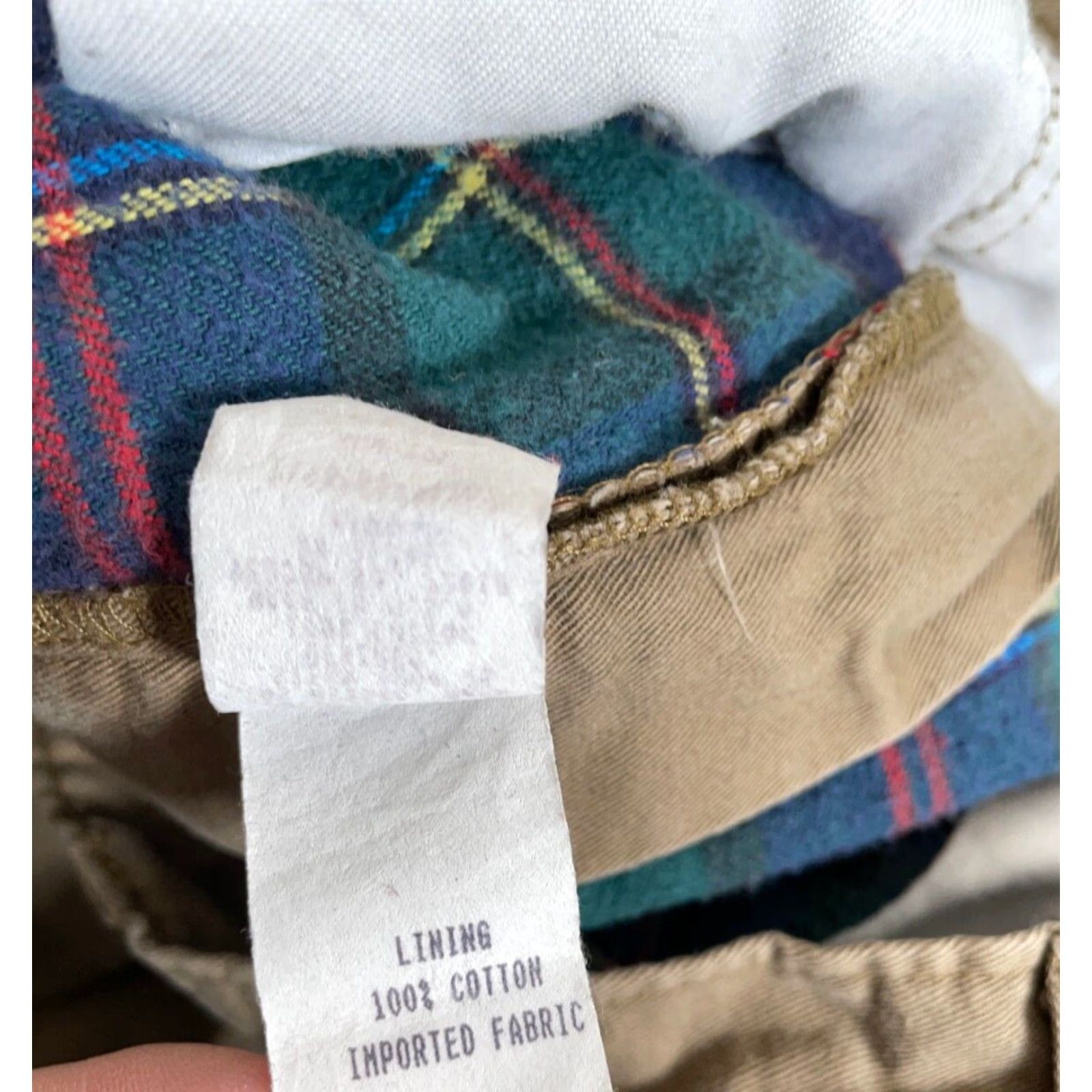 Vintage VINTAGE L.L. Bean Men's Chino Pants 90s Pleated Lined Cotton Casual Workwear Brown Size 34 Size US 34 / EU 50 - 6 Thumbnail