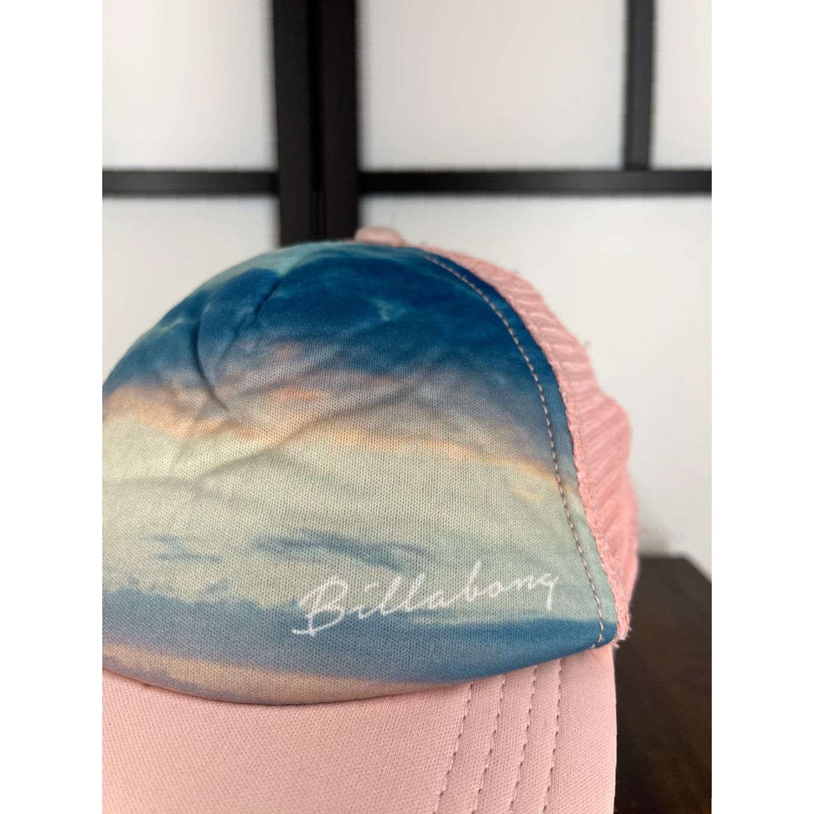 Billabong Billabong Hat Cap Snap Back Adult One Size Pink Sky Clouds Trucker Beach Cotton Size ONE SIZE - 2 Thumbnail