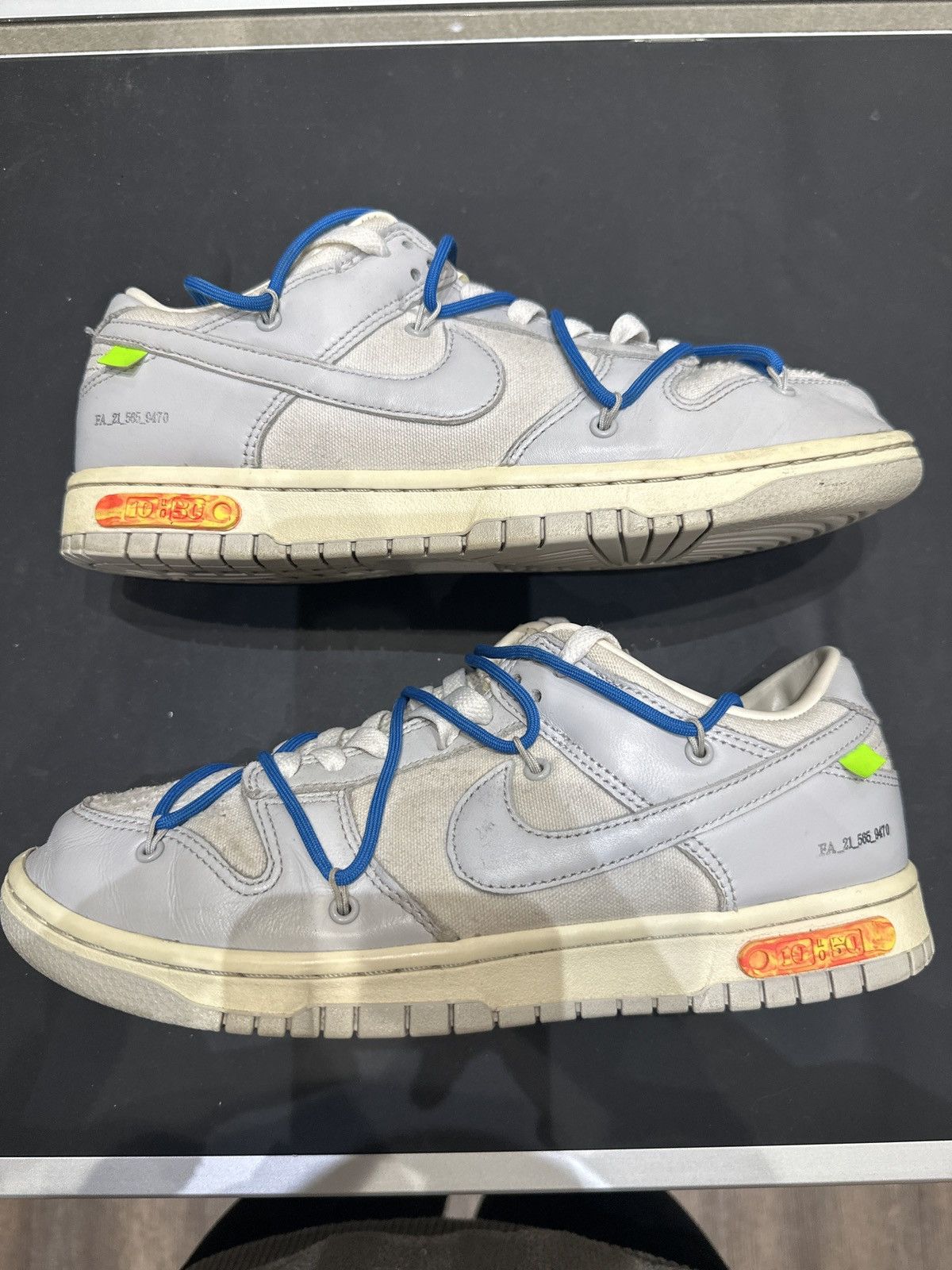 Nike × Off-White Nike Off-White Dunk Low Lot 10 Size US 9.5 / EU 42-43 - 1 Thumbnail