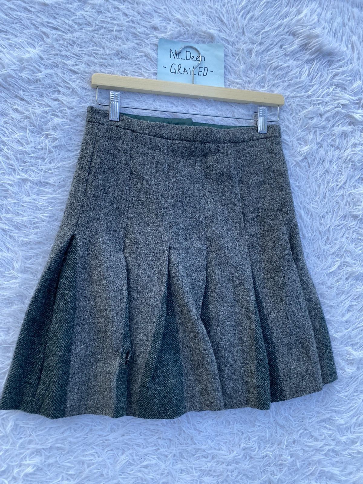 A.P.C. Rare Vintage A.P.C Wool Box Pleated Skirt Size 28" / US 6 / IT 42 - 12 Thumbnail
