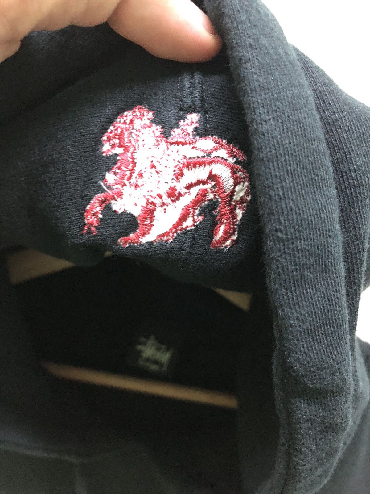 Stussy Vintage 00’s Stussy Rasta Embroidered Spellout Hoodie Rare Size US L / EU 52-54 / 3 - 5 Thumbnail
