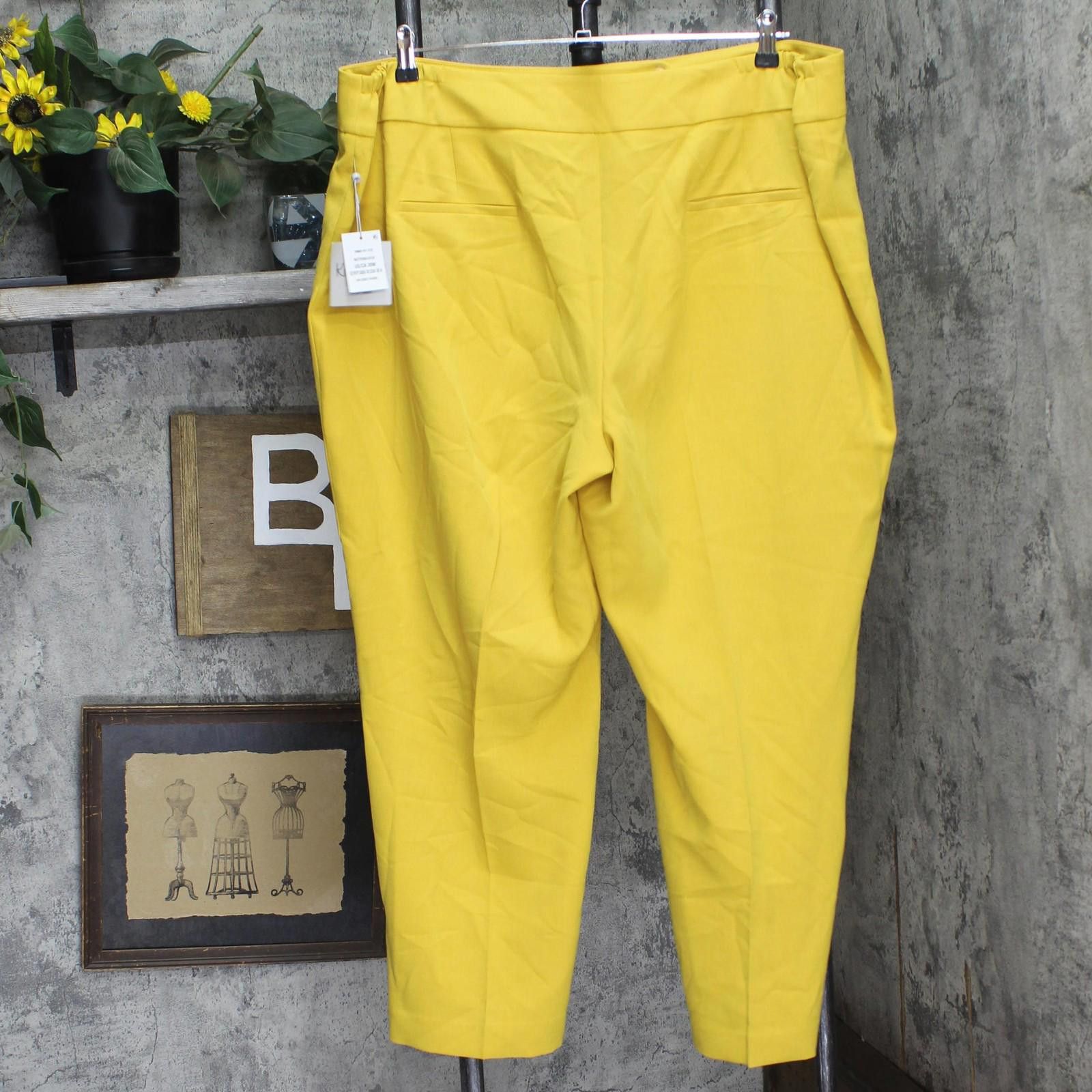 Other Nwt Kasper Fly Slim Pants 10902147 Butterscotch Yellow 20w Size 42" / US 20 - 2 Thumbnail