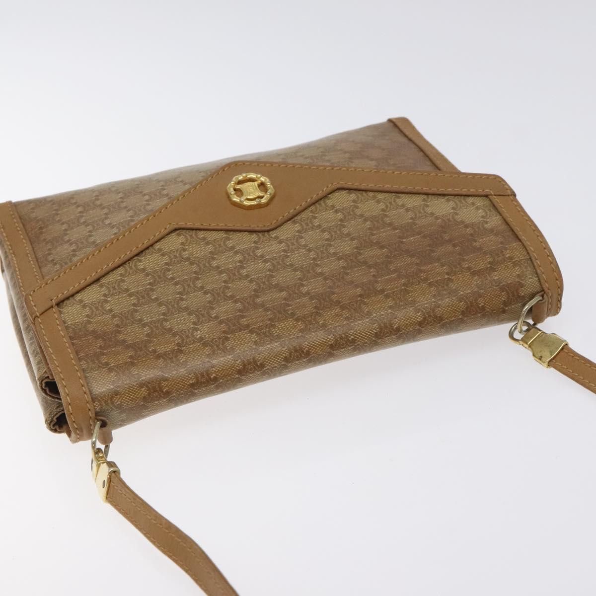 Celine CELINE Macadam Canvas Shoulder Bag Brown Gold Size ONE SIZE - 6 Thumbnail
