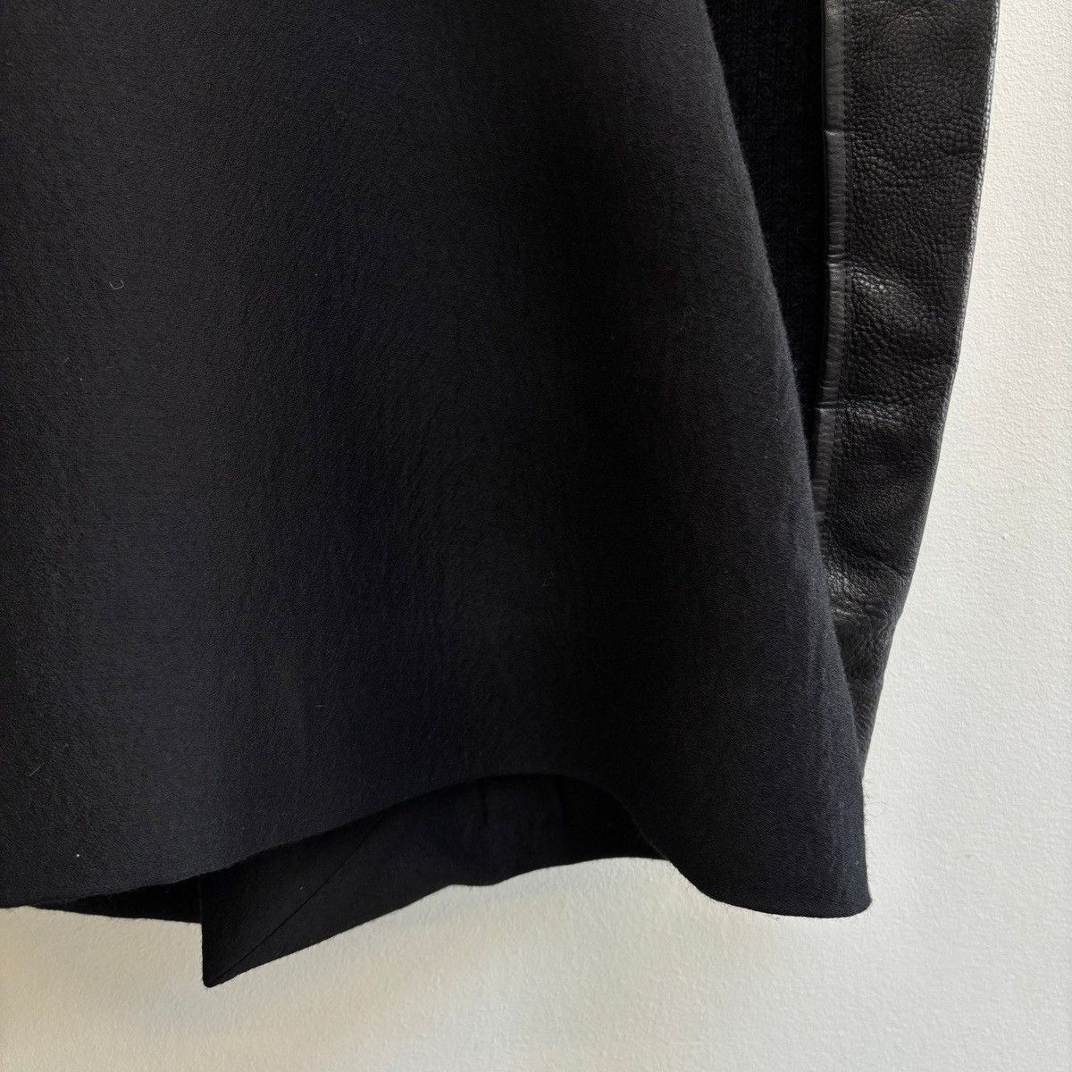 Rick Owens FW10 Rick Owens “GLEAM” Long Leather Wool Jacket Size M / US 6-8 / IT 42-44 - 13 Thumbnail