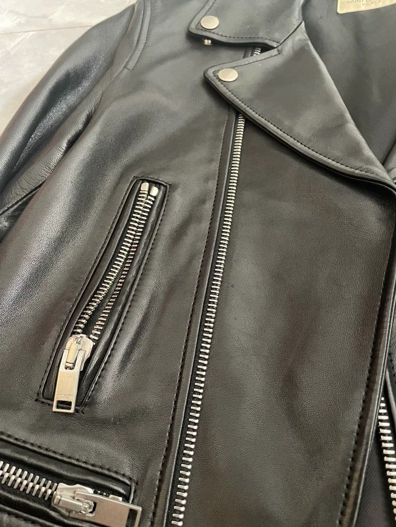 Yves Saint Laurent Saint Laurent Leather Jacket 2502-Nextarrow Size US S / EU 44-46 / 1 - 2 Thumbnail