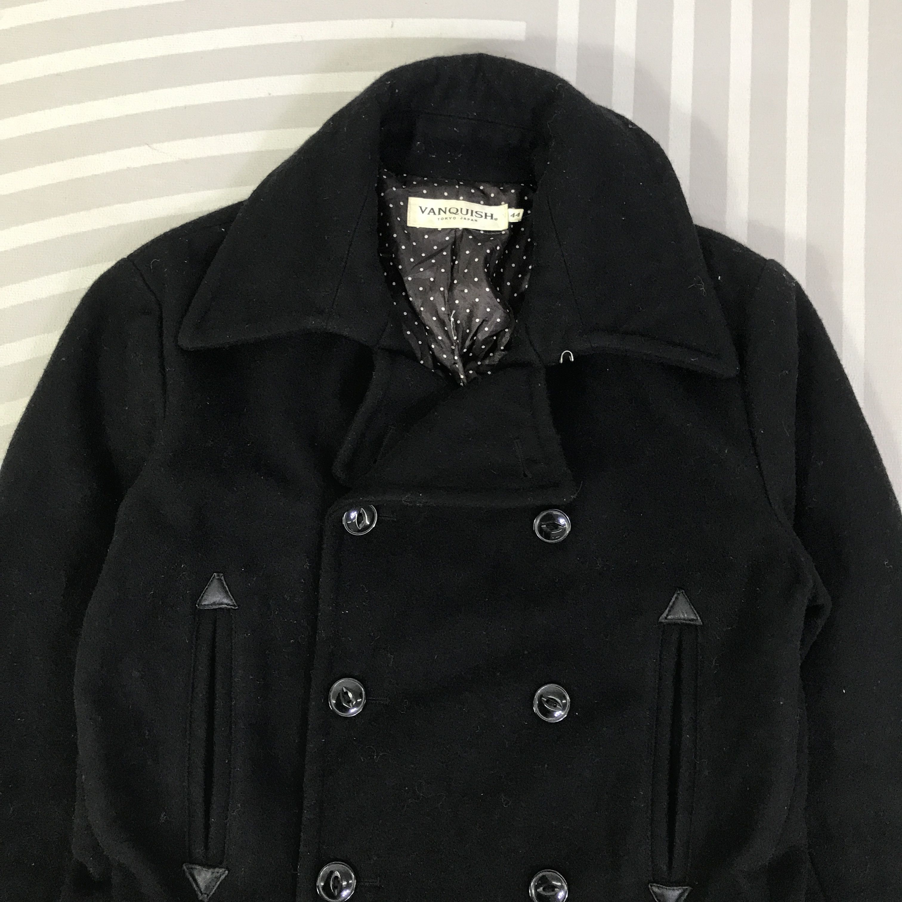 Vanquish Vintage Vanquish Double breasted Black Wool Jacket K100B1 Size US S / EU 44-46 / 1 - 2 Thumbnail