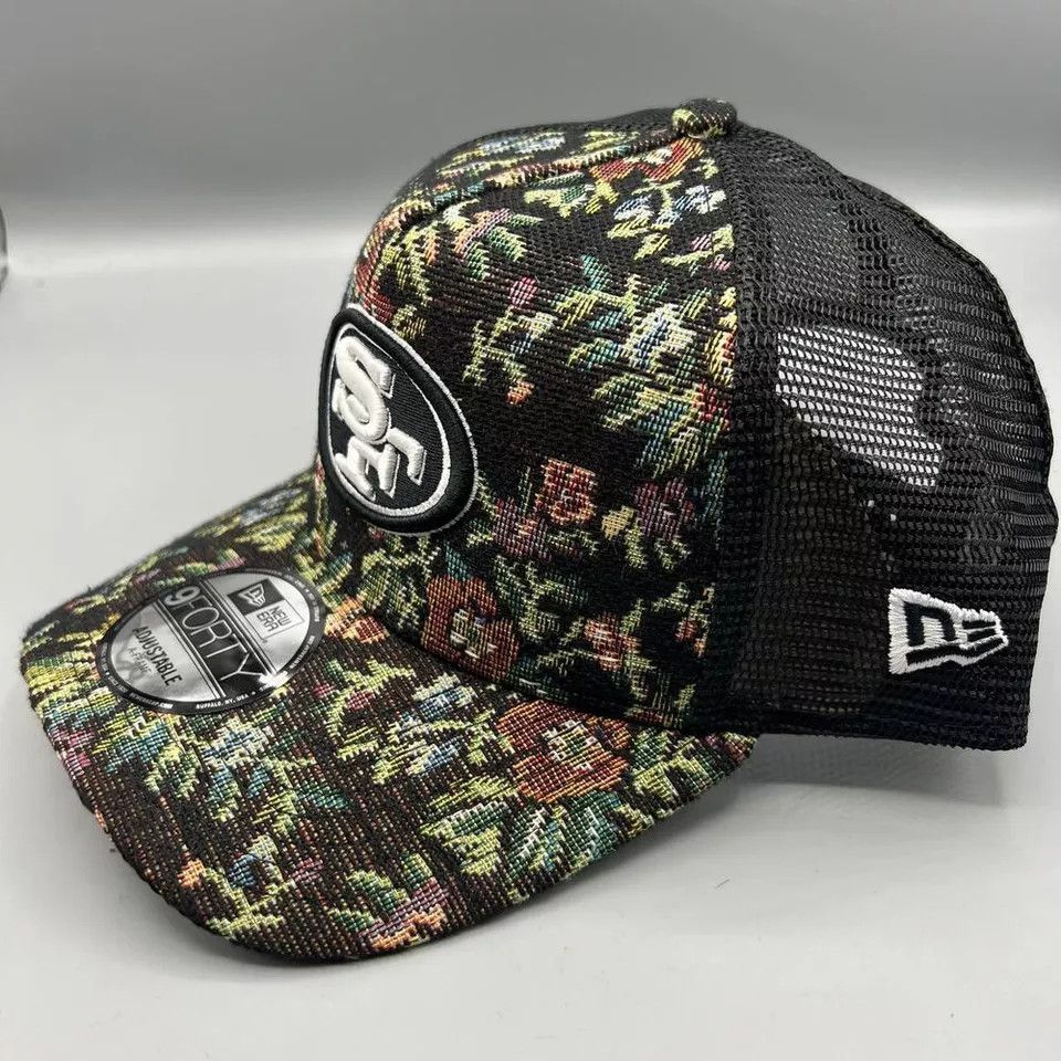 New Era San Francisco 49ers Trucker Hat Men 9Forty New Era Snap Back Size ONE SIZE - 2 Thumbnail