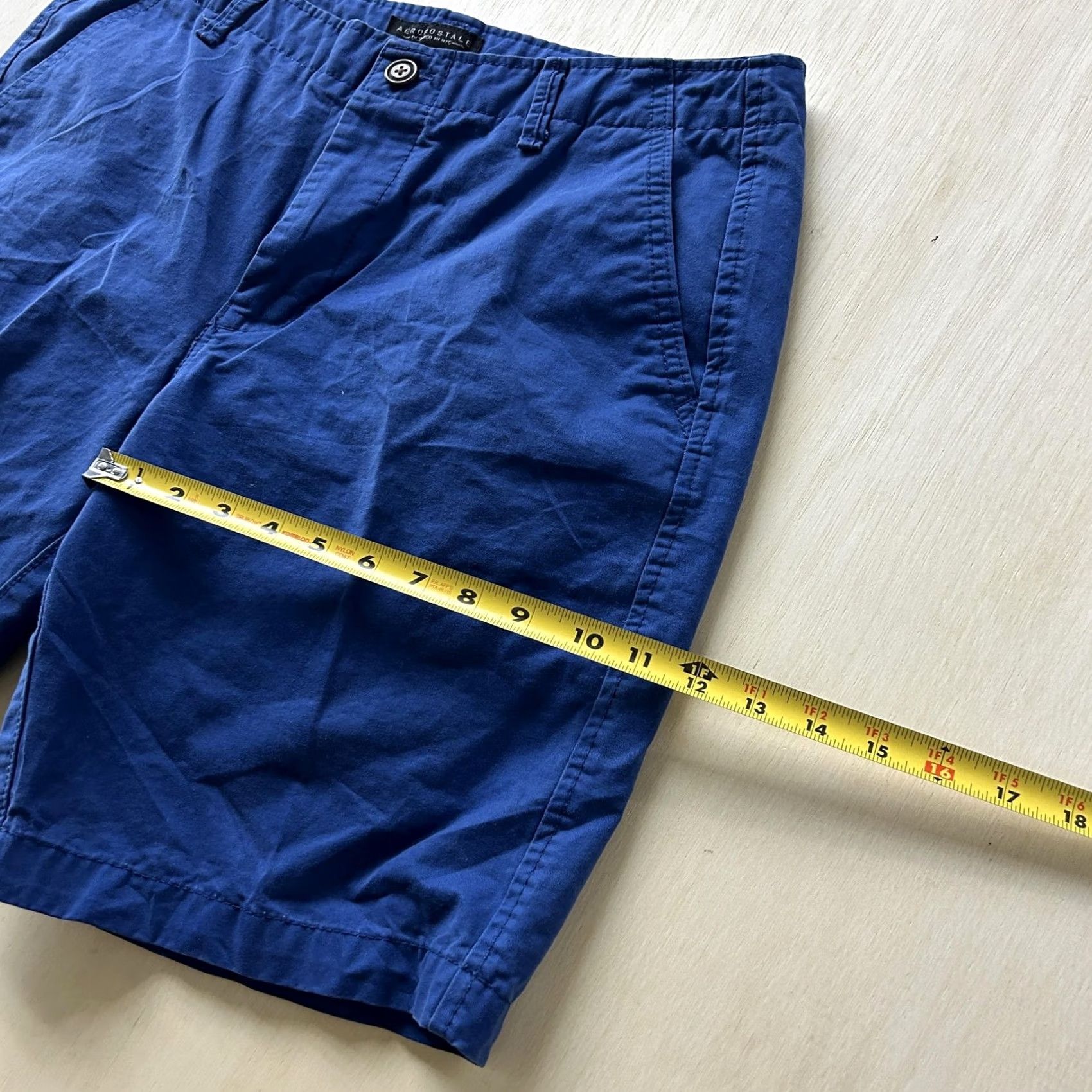 Aeropostale Aeropostale Shorts Mens 34 Chino Flat Front Casual Summer Walkshorts Blue Size US 34 / EU 50 - 7 Thumbnail