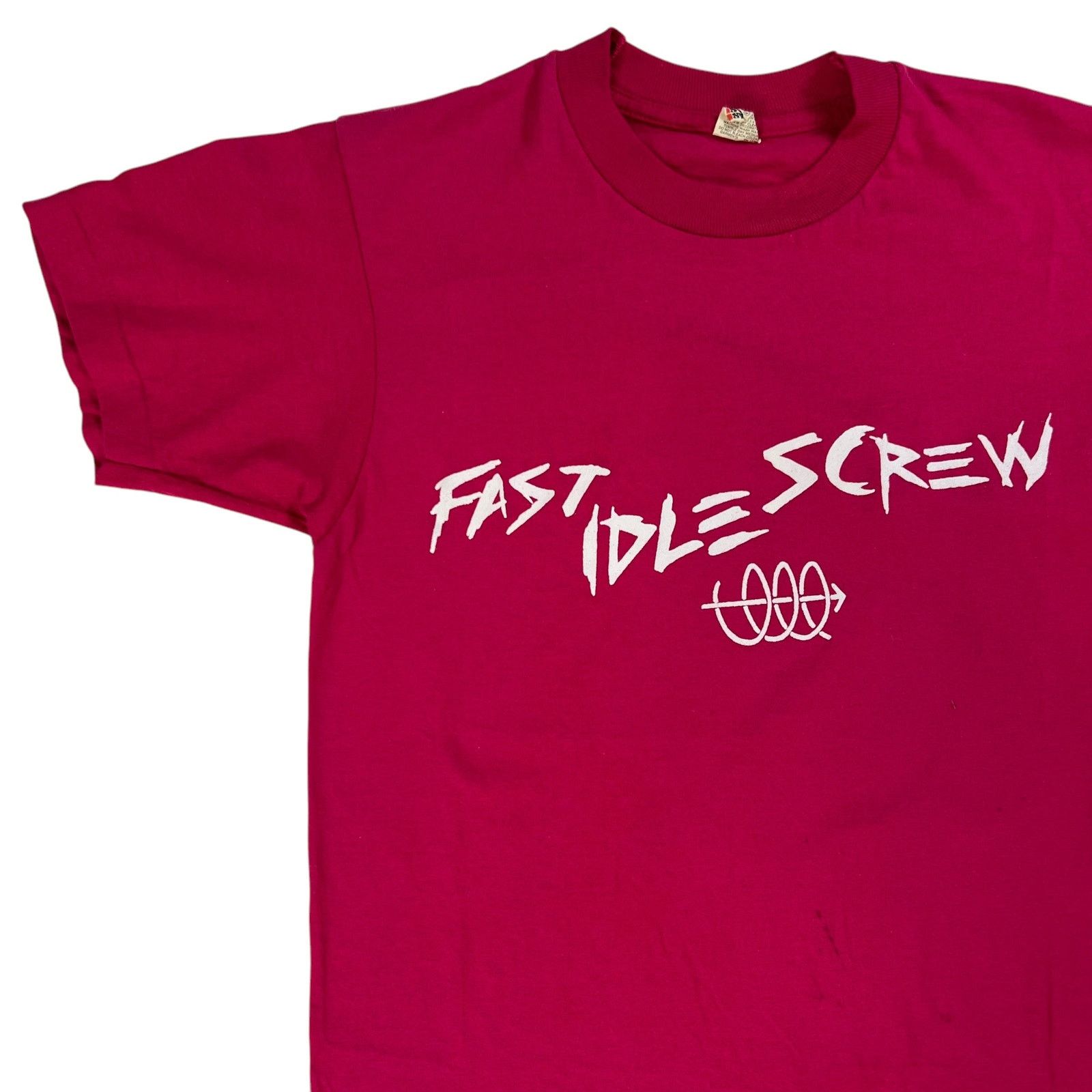 Vintage Vintage 80s Fast Idle Screw car parts tee (S) Size US S / EU 44-46 / 1 - 3 Thumbnail