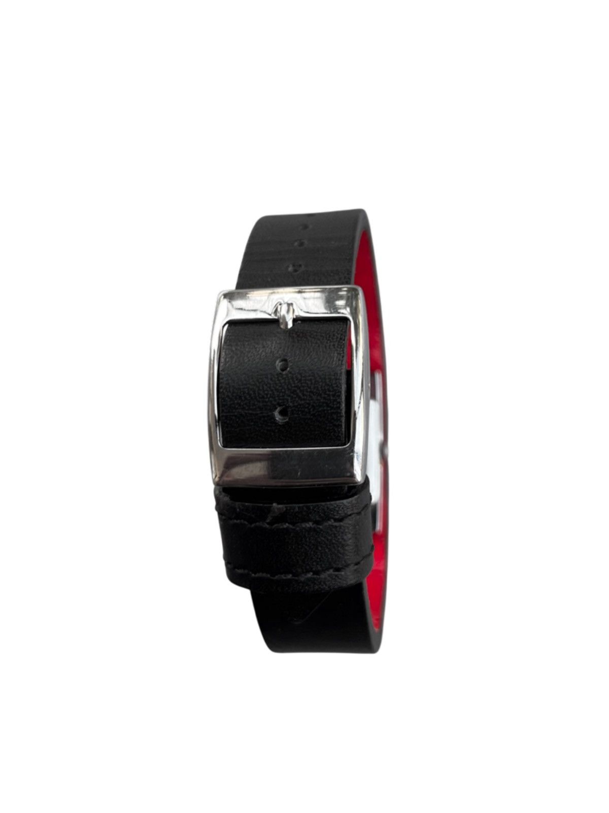 CABANE de ZUCCa Studded Black Leather Watch Bracelet Size ONE SIZE - 5 Thumbnail