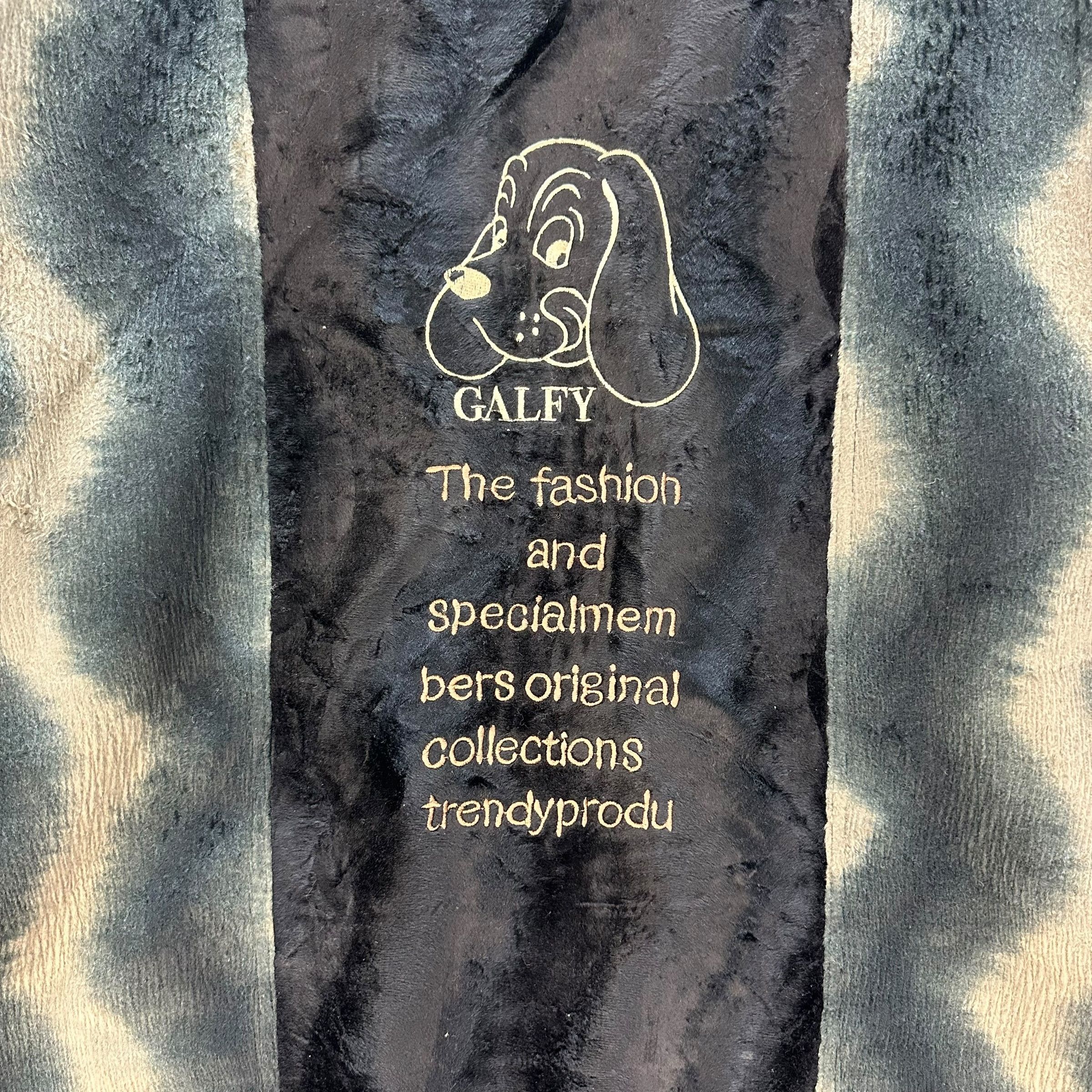 Japanese Brand GALFY VELVET V NECK OVERSIZED SWEATER #8745-024 Size US L / EU 52-54 / 3 - 3 Thumbnail