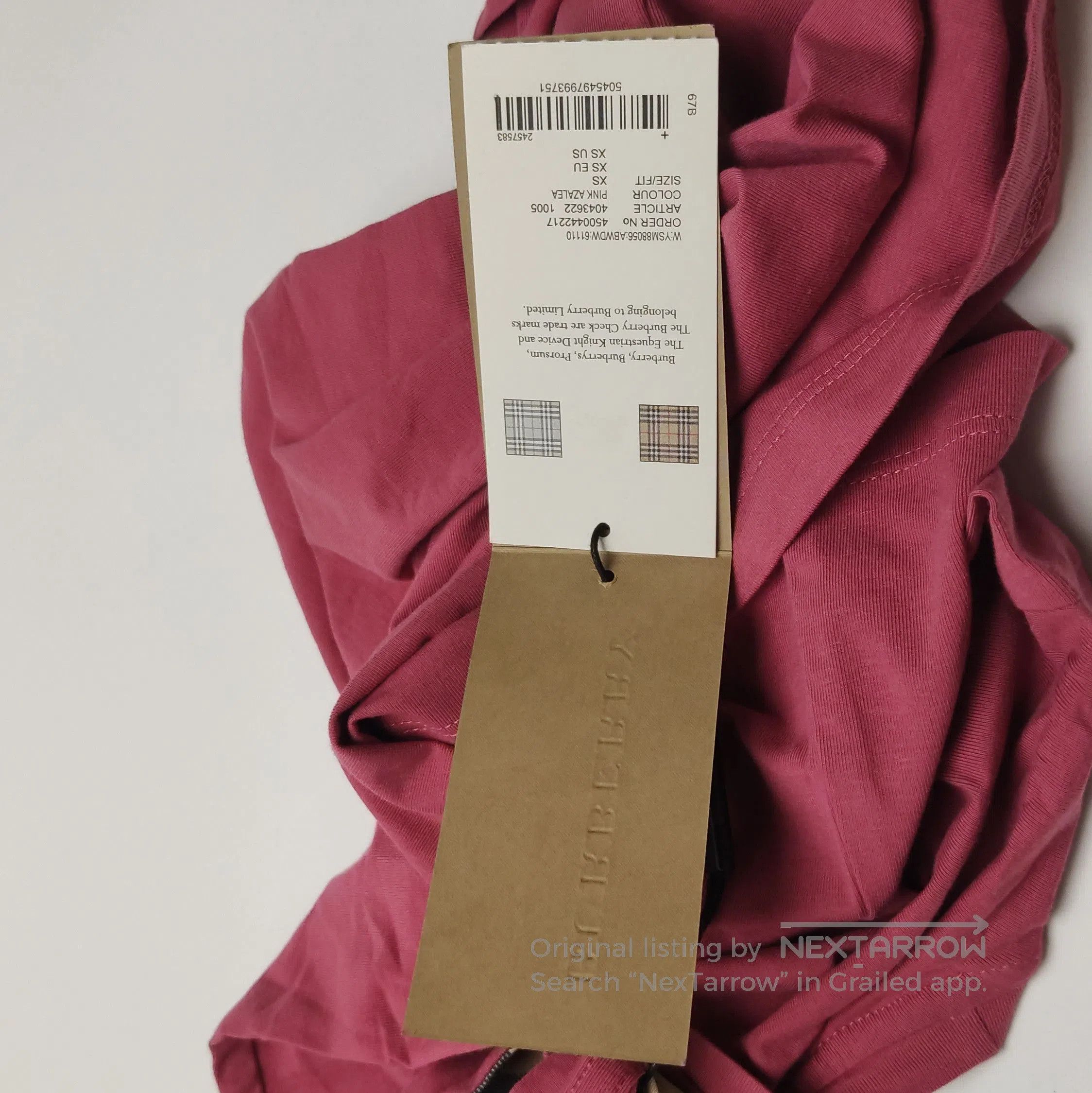 Burberry Burberry Color Block Short Sleeve T-Shirt . Size US XS / EU 42 / 0 - 8 Thumbnail