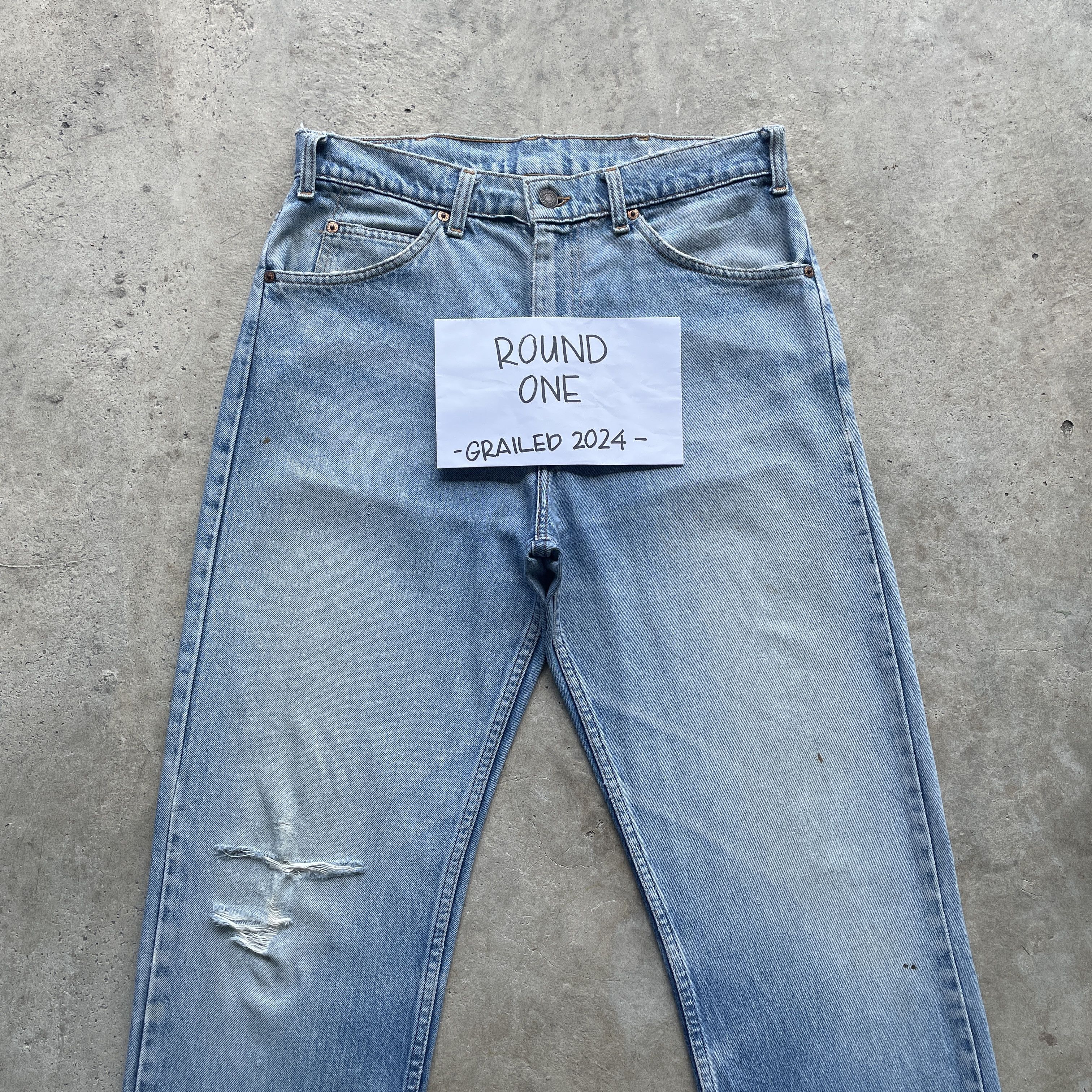 Levi's × Levi's Vintage Clothing W32 LEVI’S FADED ORANGE TAG DISTRESSED JEANS PANTS Size US 32 / EU 48 - 3 Thumbnail