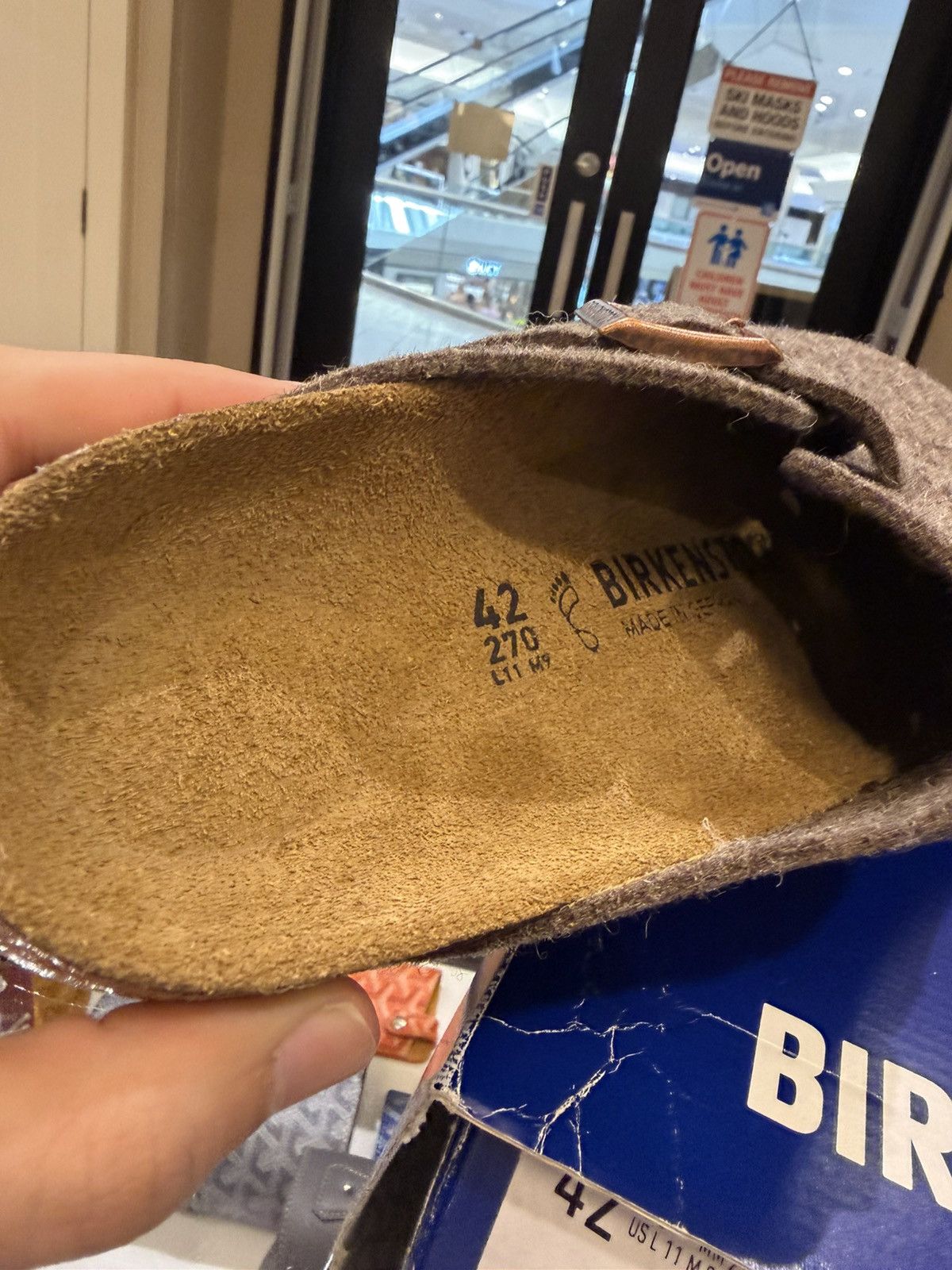 Birkenstock Birkenstock Felt Mule -Brown Size US 9 / EU 42 - 6 Thumbnail