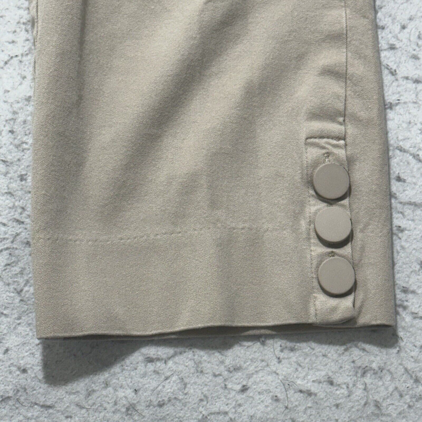 Other Soft Surroundings PM Beige Pull On Capri Pants Stretch Size 32" / US 10 / IT 46 - 5 Thumbnail